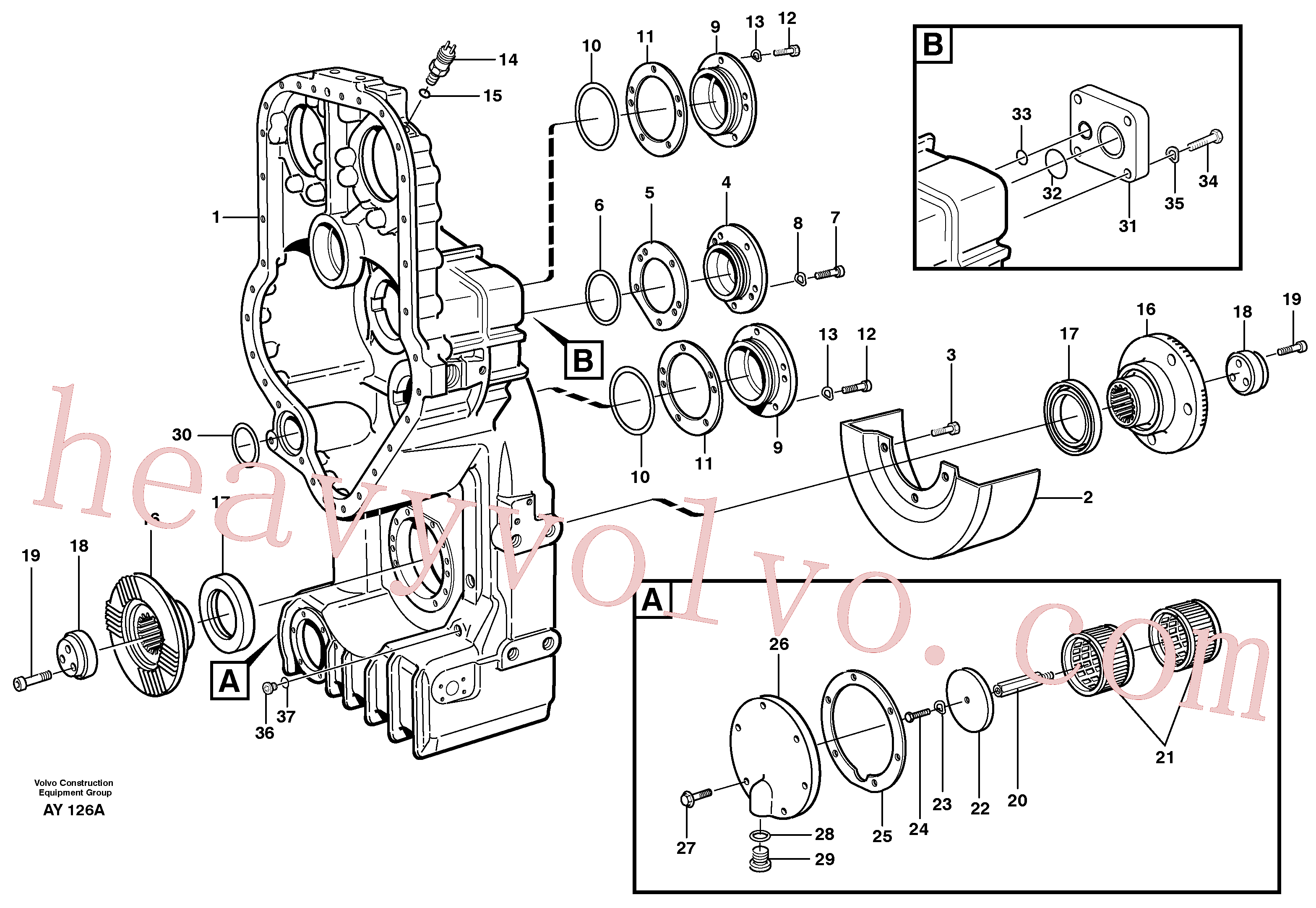 VOE13949410 O-ring for Volvo Excavator Parts