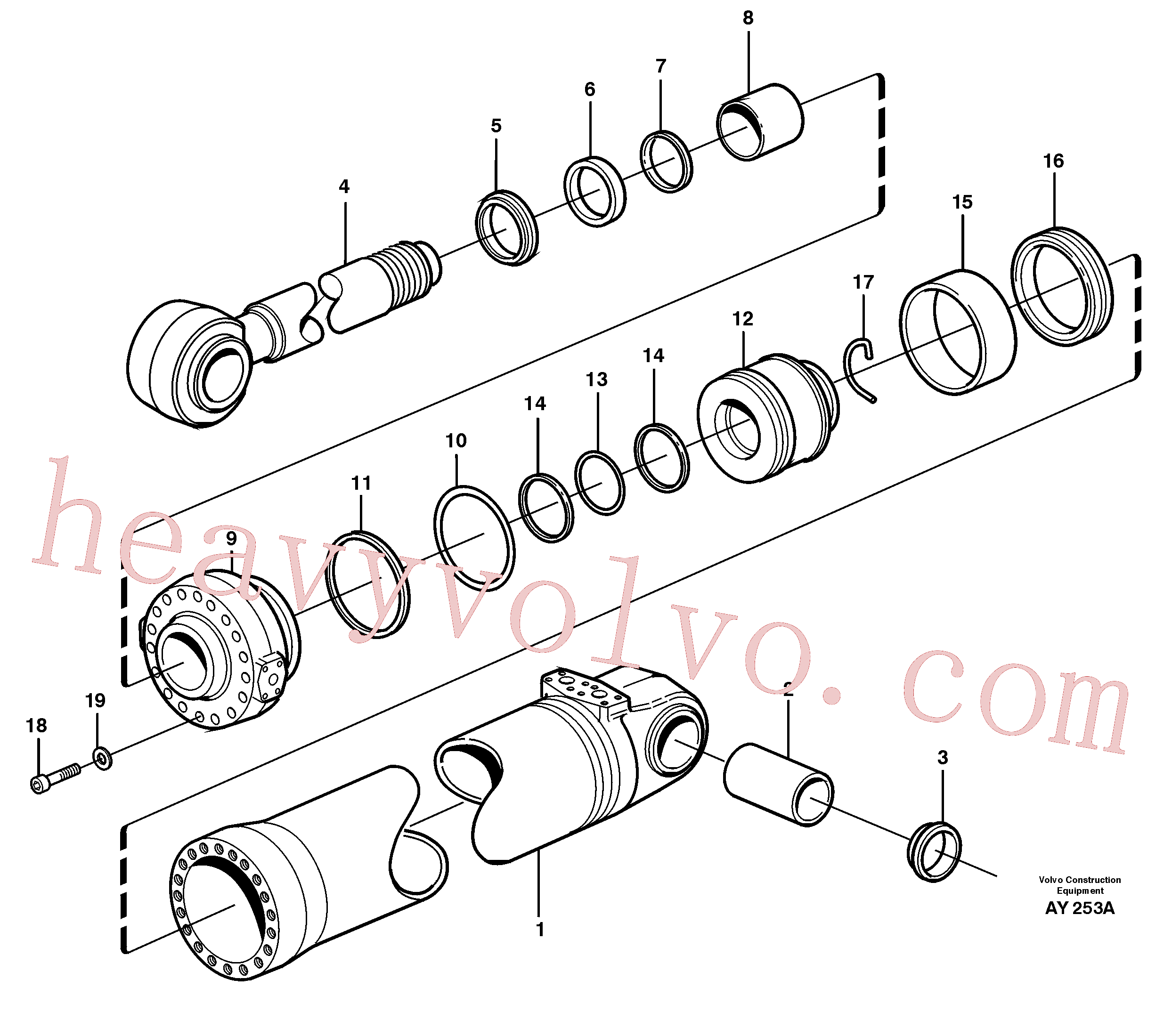 VOE11005105 Scraper ring for Volvo Excavator Parts