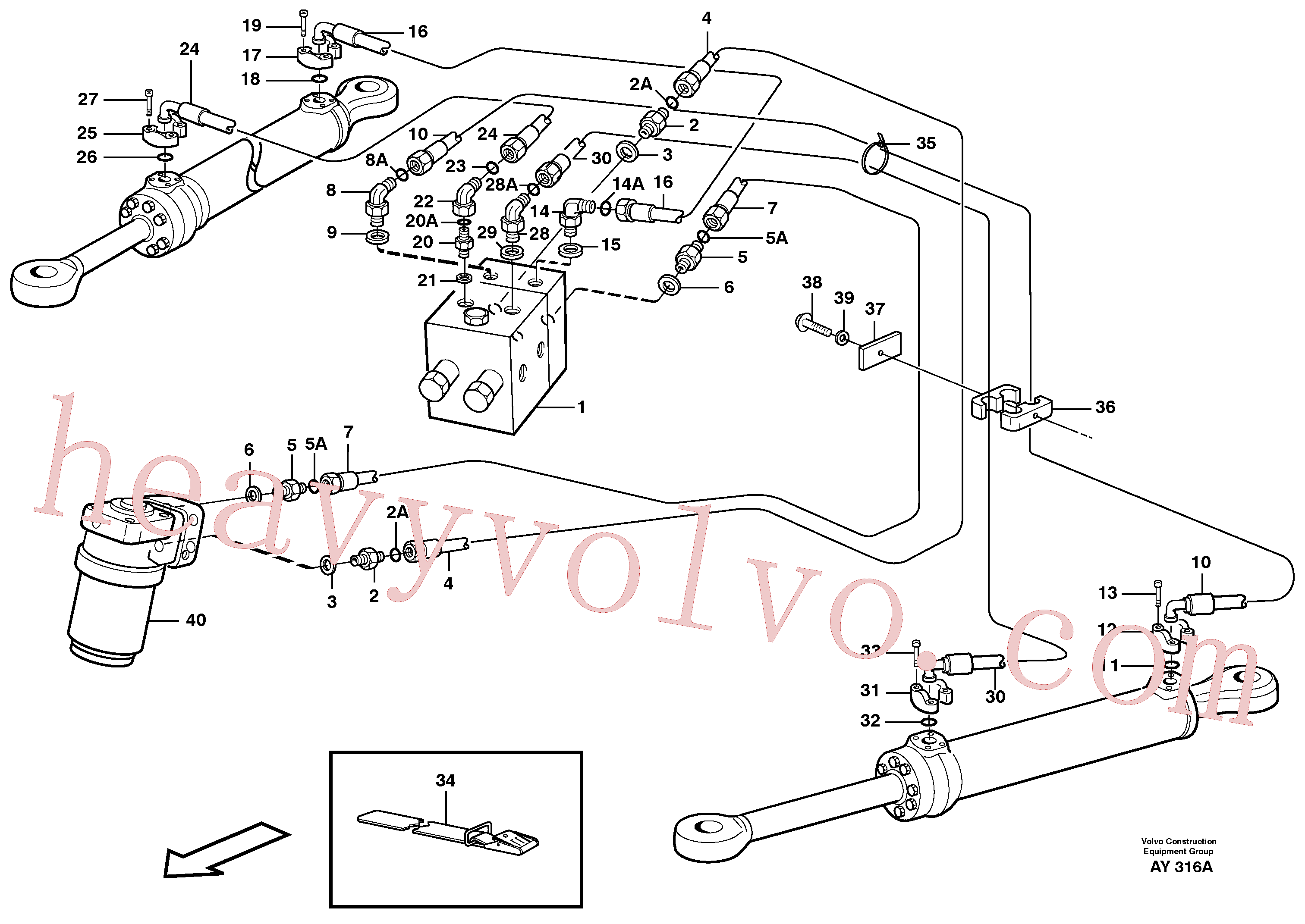Volvo Assembly VOE11803570 Elbow nipple for sale