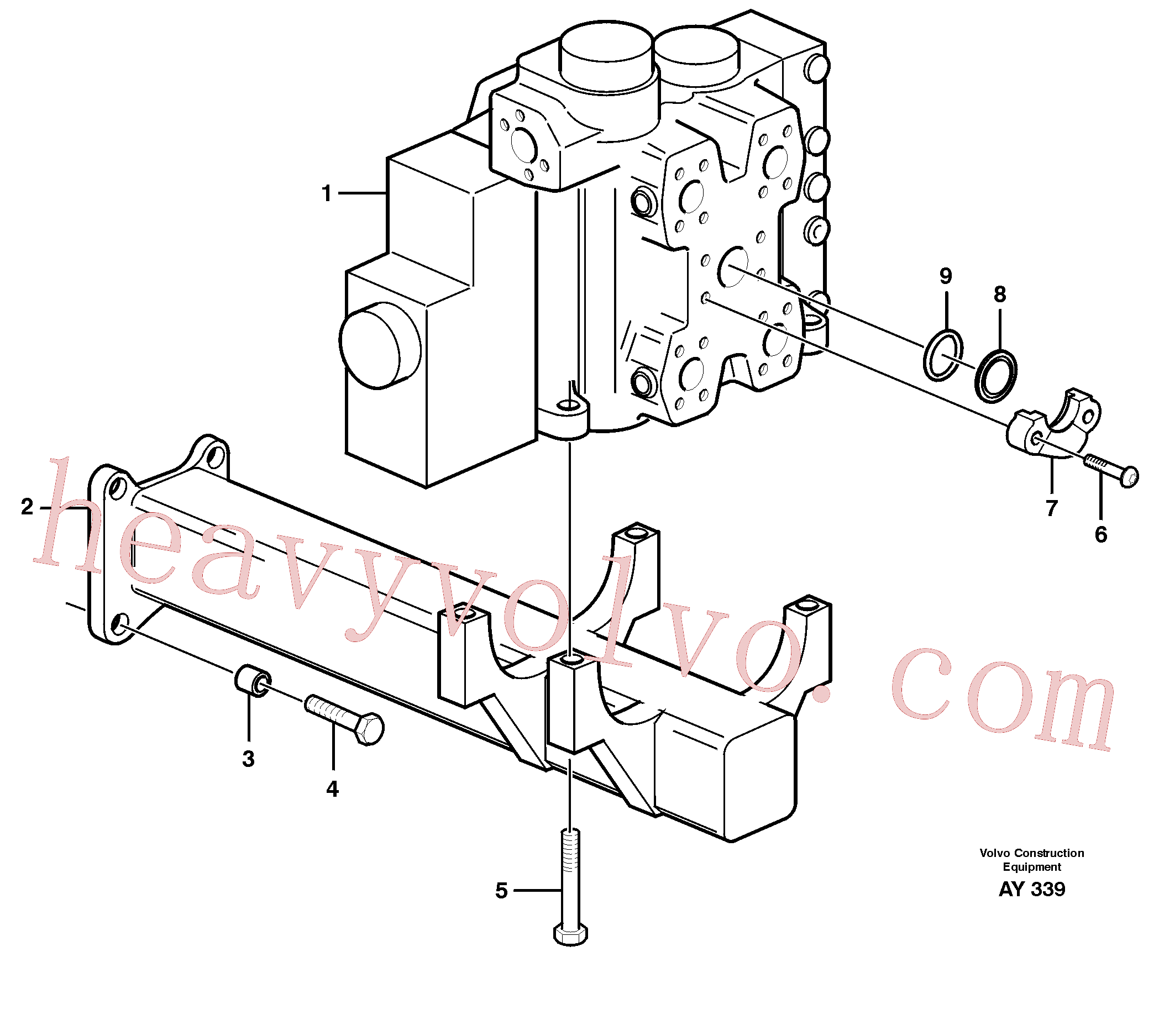 VOE13962906 Hexagon screw for Volvo Excavator spare