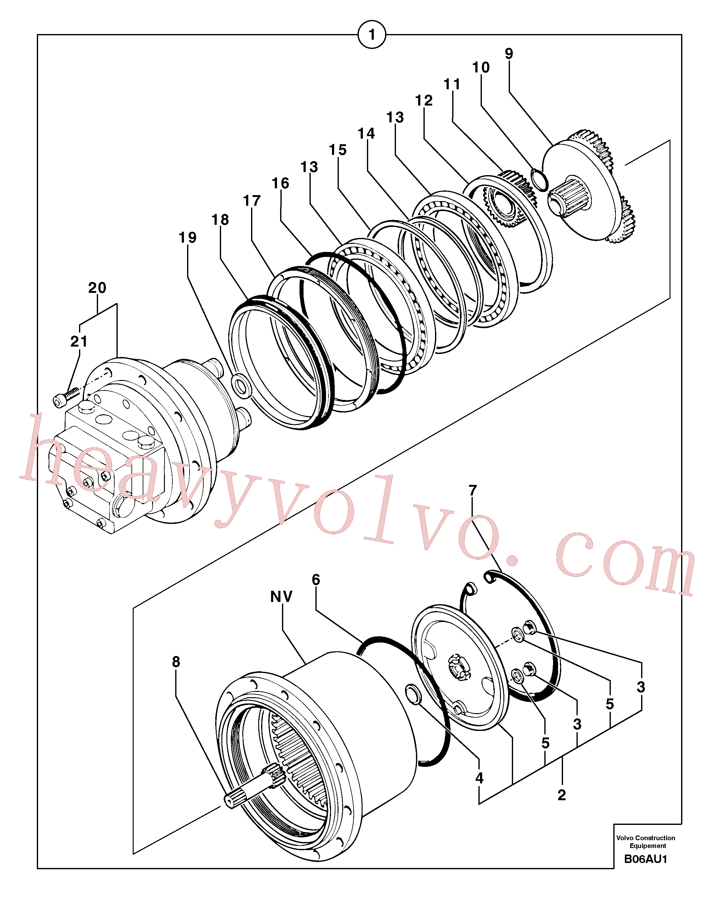 Volvo PJ7416948 Planet Gear aftermarket part for sale