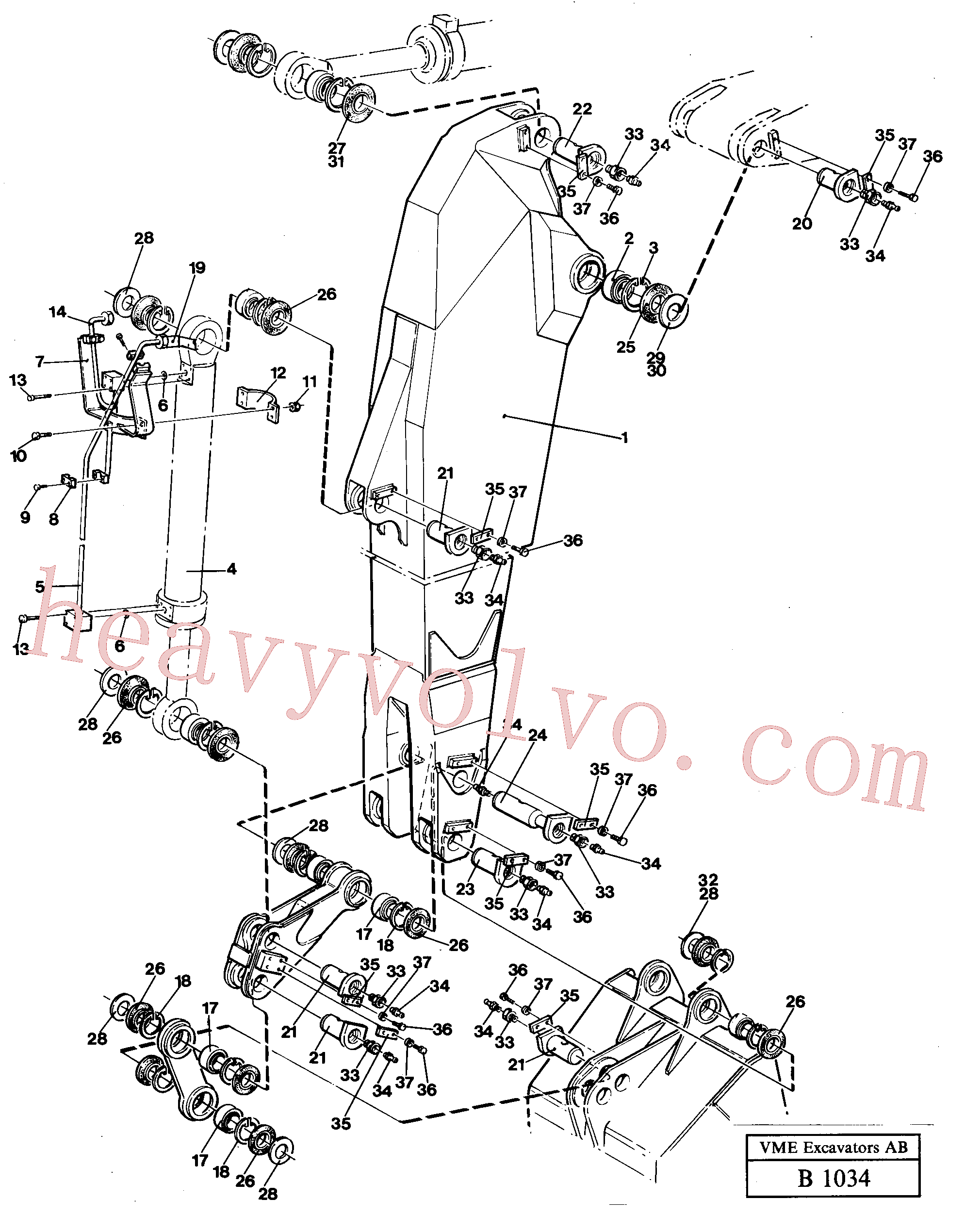 VOE14254515 Tube Assembly for Volvo Excavator spare