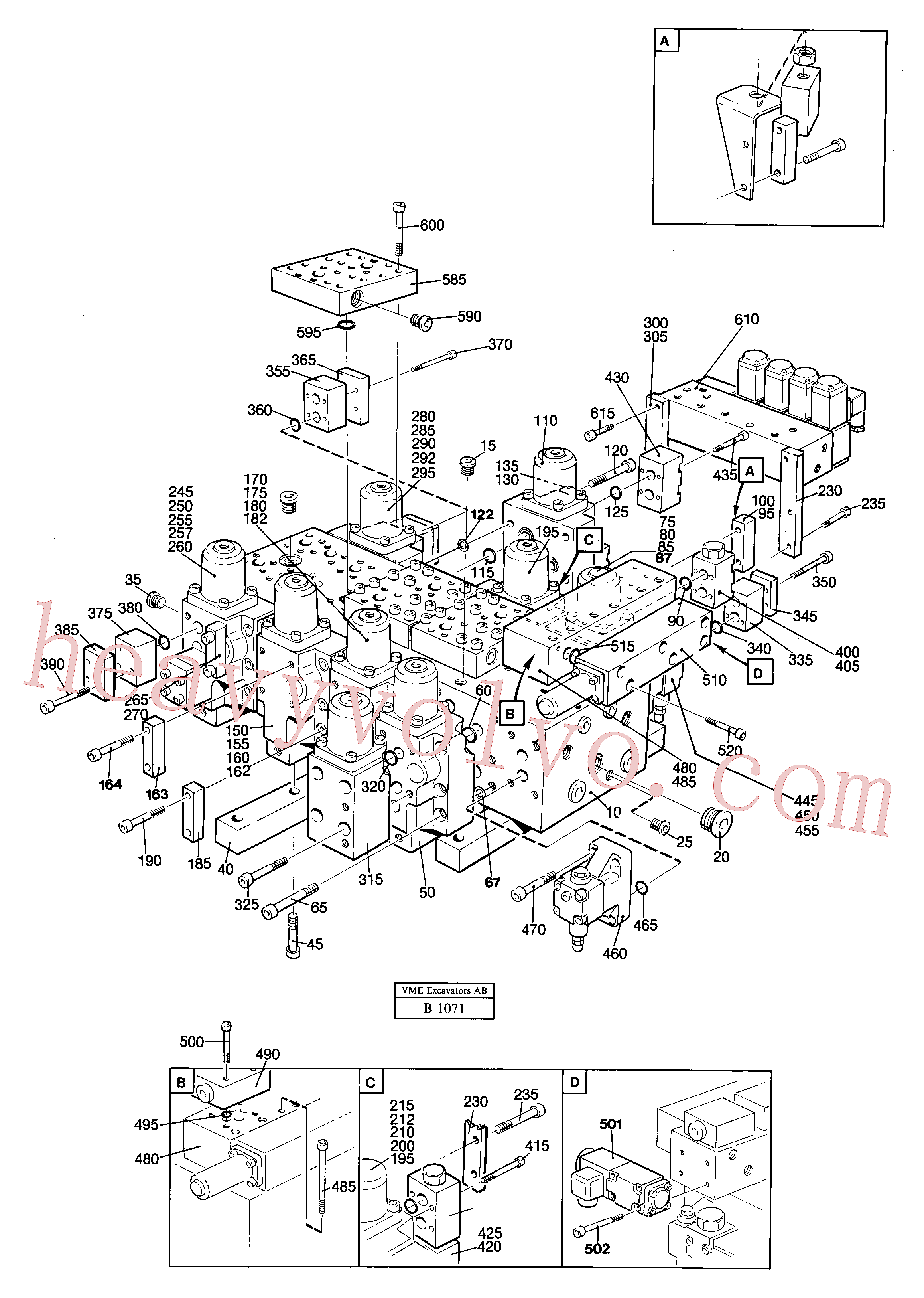 VOE14262093 Plate for Volvo Excavator Parts