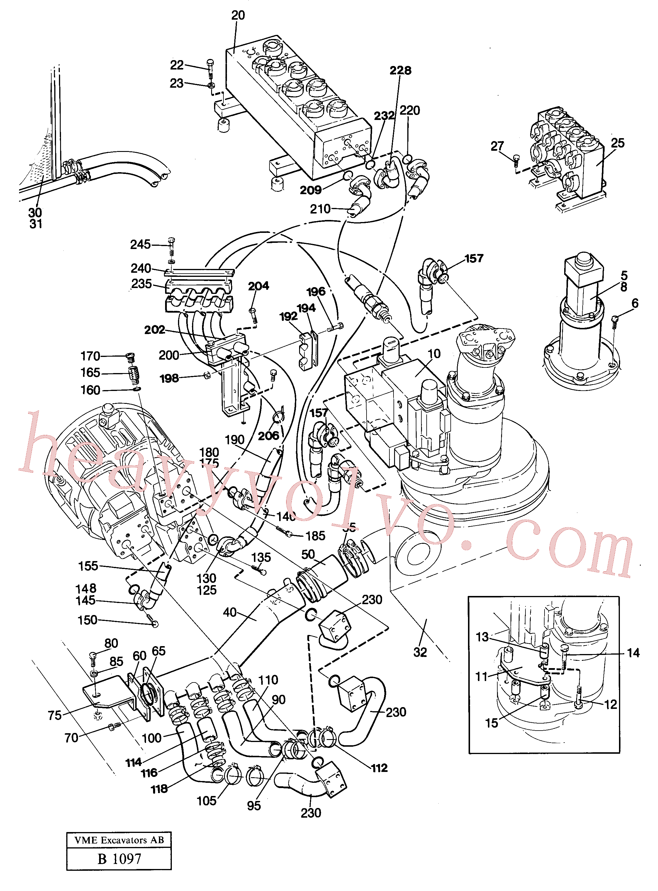 VOE14238156 Plate for Volvo Excavator Parts