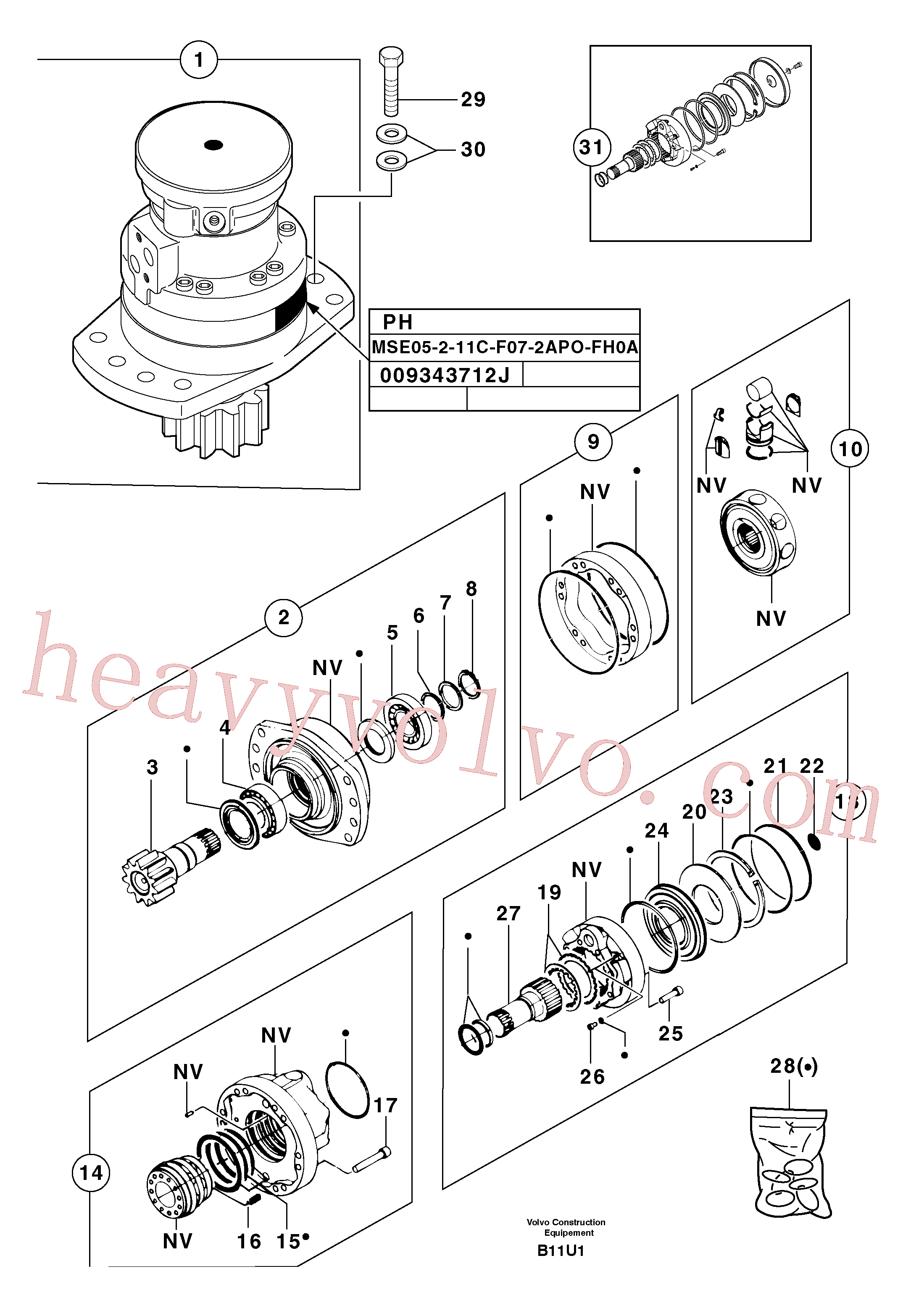 Volvo PJ7412457 Screw aftermarket part for sale