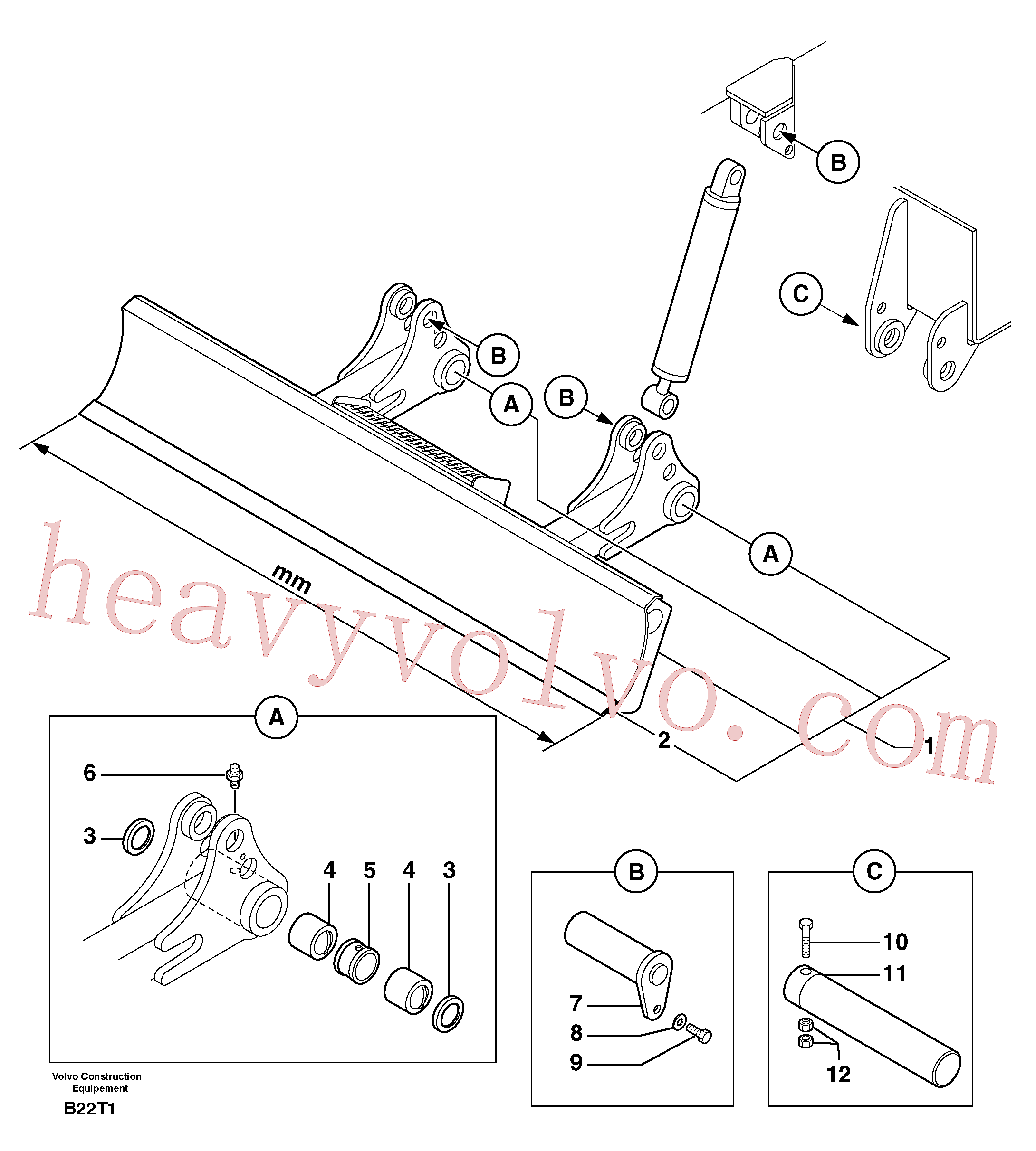Volvo excavator part PJ4380076 Screw for sale