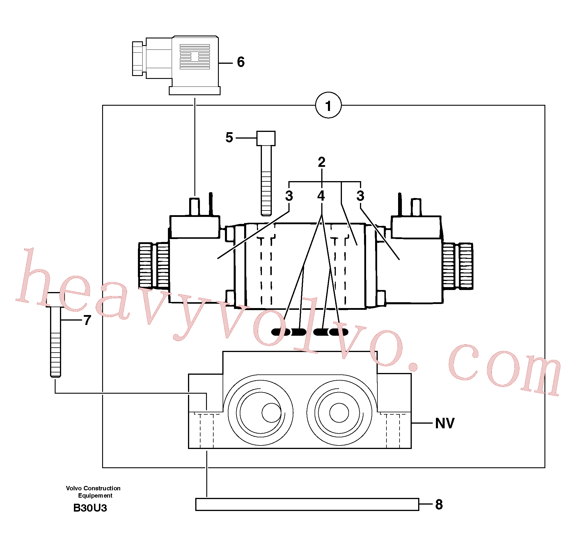 Volvo excavator part PJ5220026 Distributor for sale