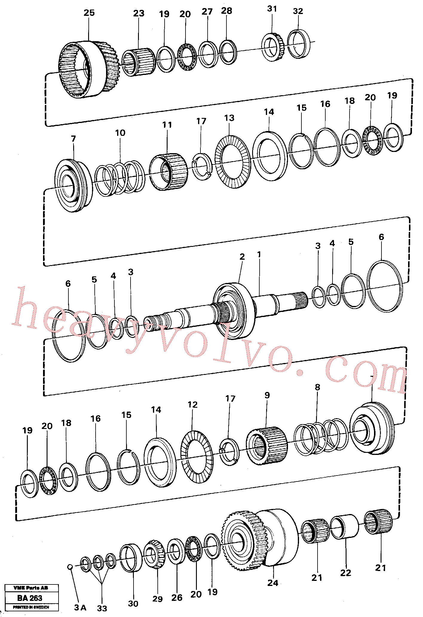 VOE4720768 Pressure plate for Volvo Excavator spare