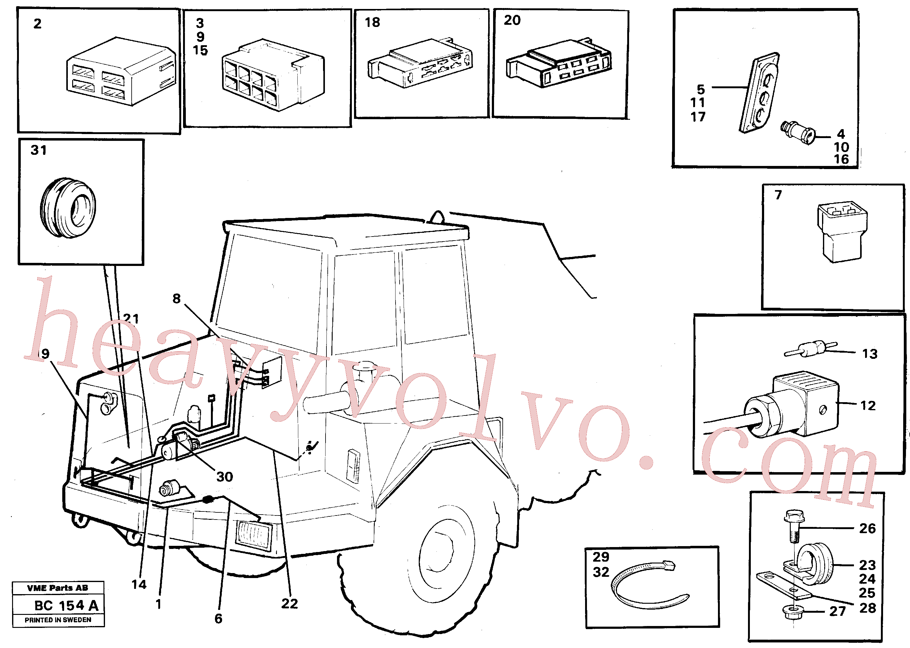 VOE14013858 Clamp for Volvo Excavator spare