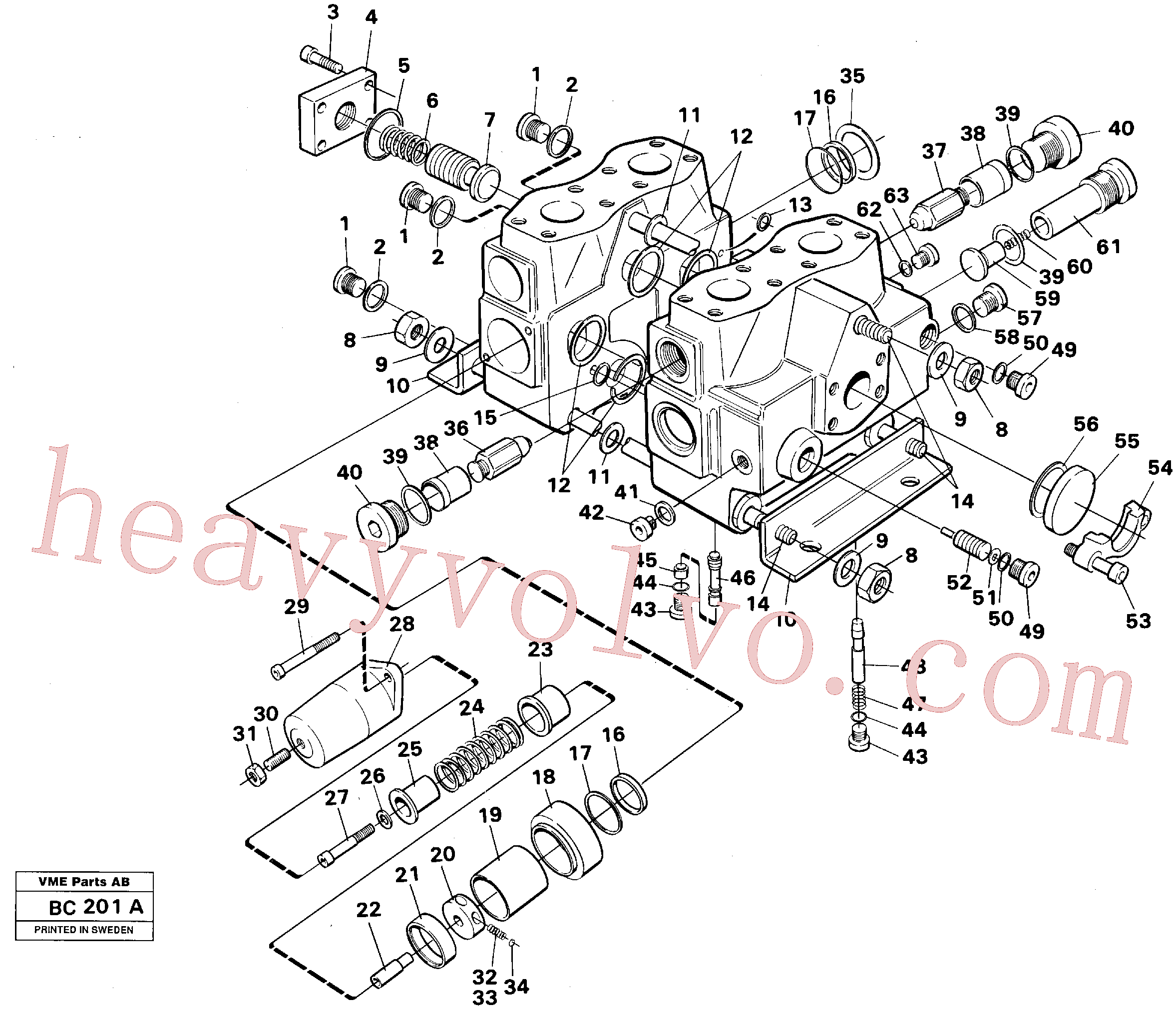 Volvo excavator part VOE13955224 Screw for sale