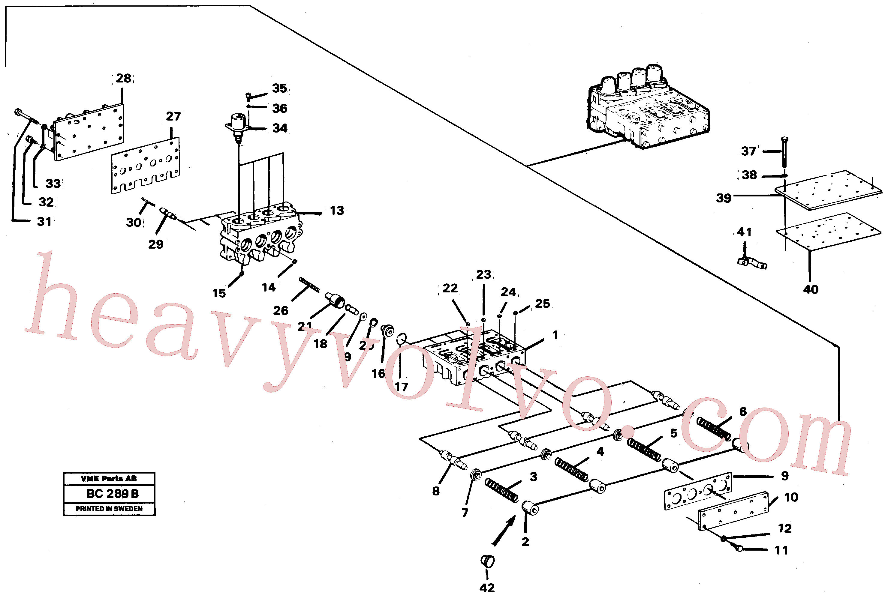 VOE977657 Hexagon screw for Volvo Excavator Parts