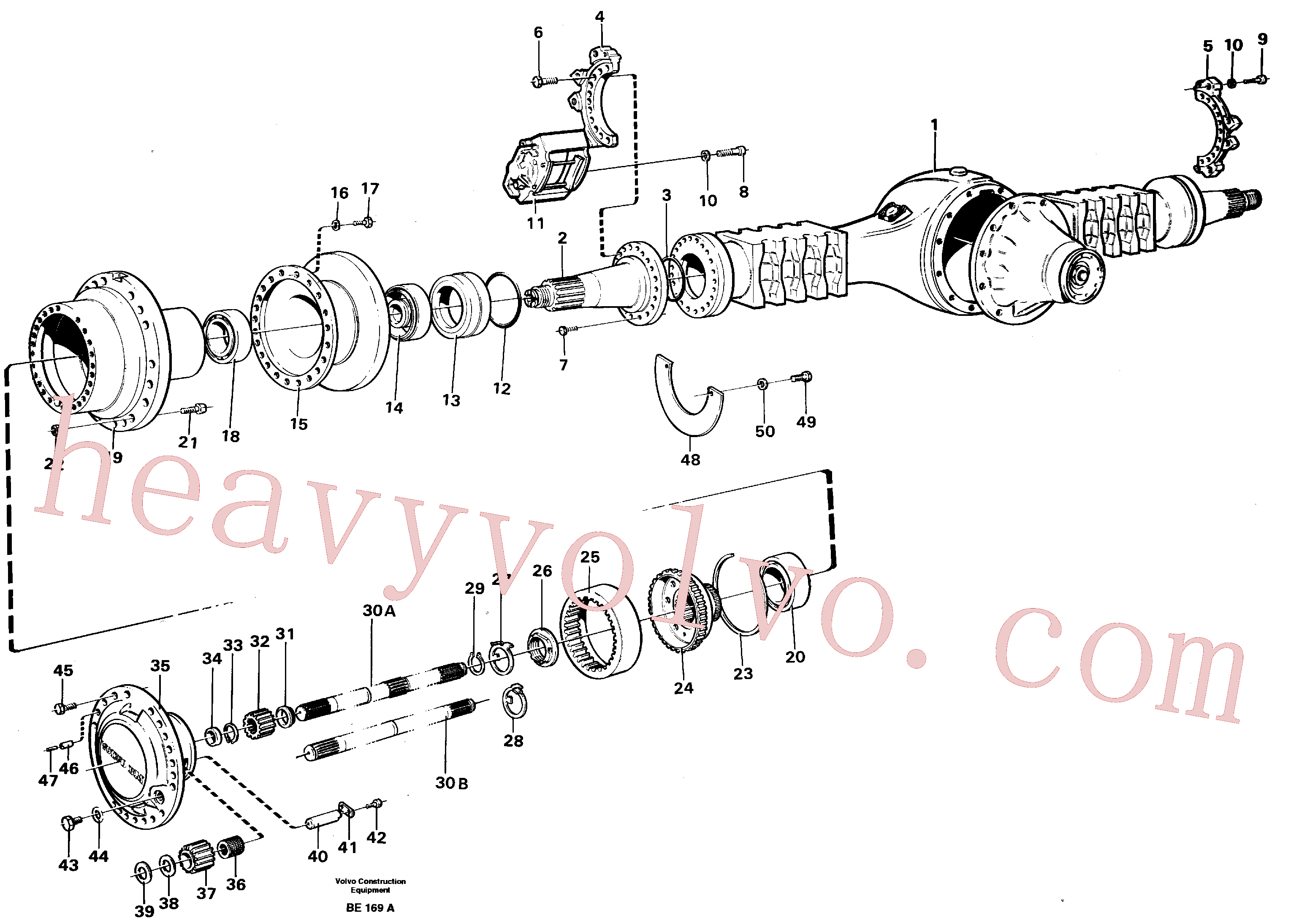Volvo excavator part VOE13963314 Hexagon screw for sale
