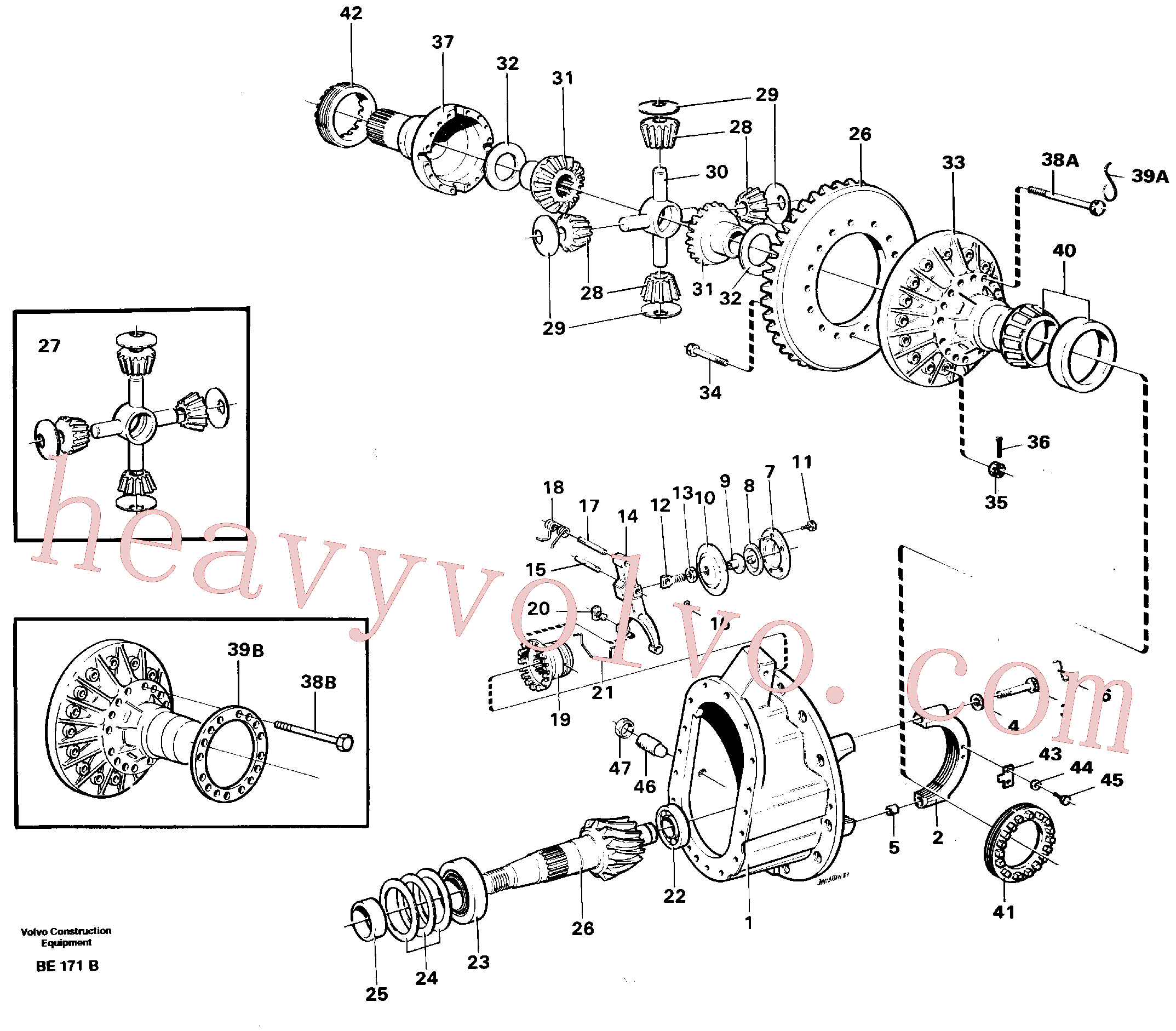 Volvo excavator part VOE1522083 Spacer sleeve for sale