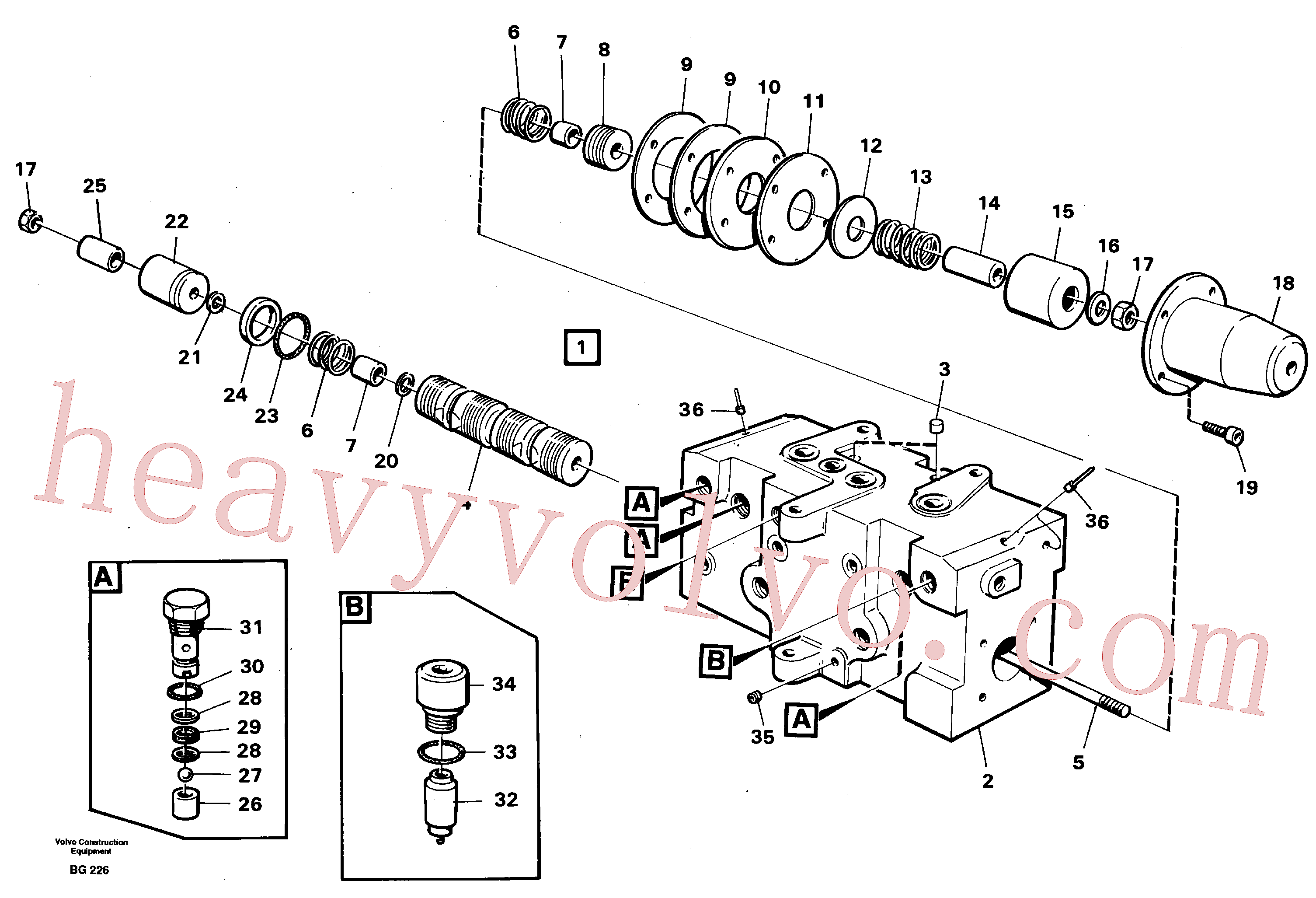 VOE942314 Hex. socket screw for Volvo Excavator Parts