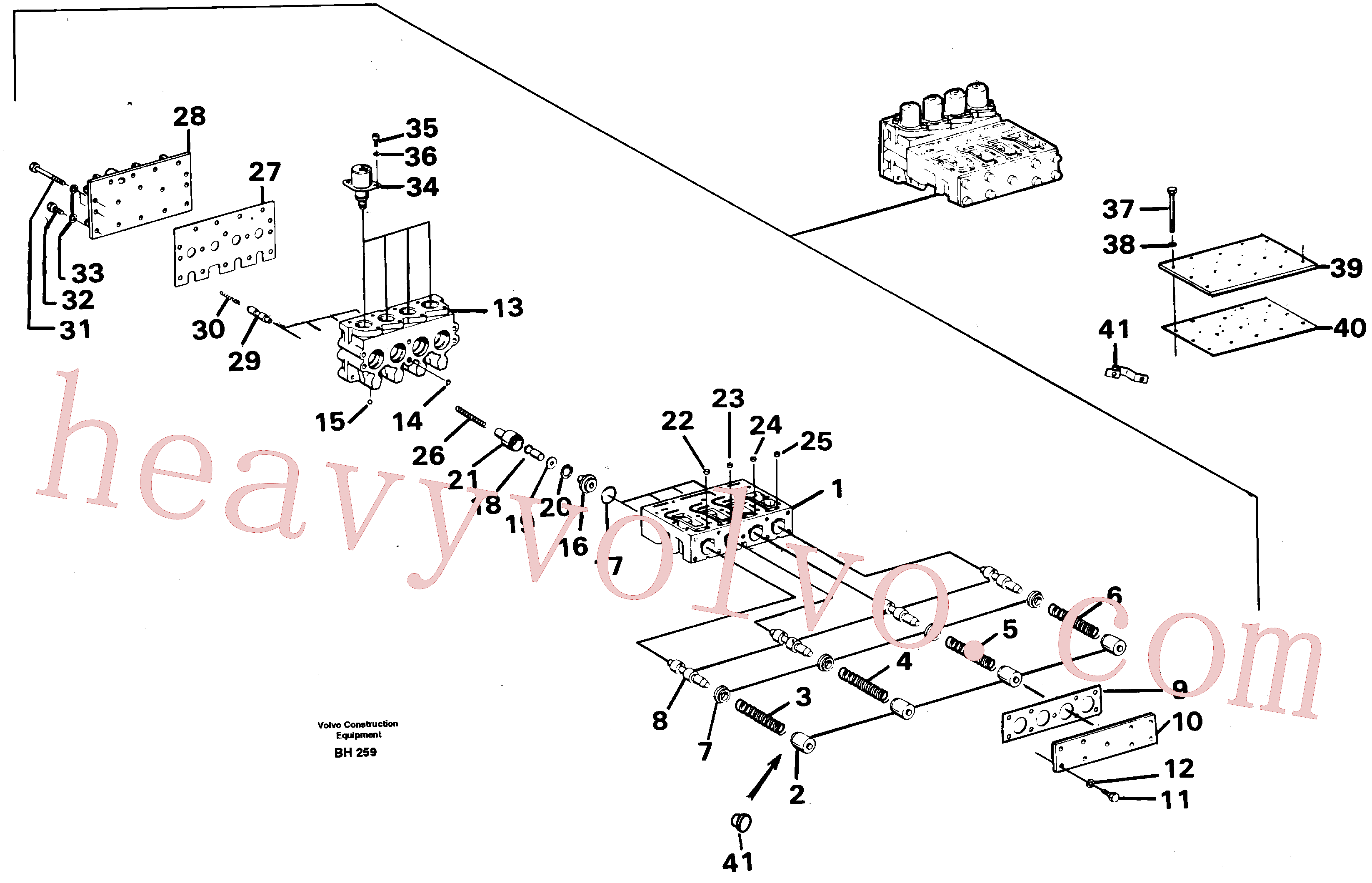 VOE977657 Hexagon screw for Volvo Excavator Parts