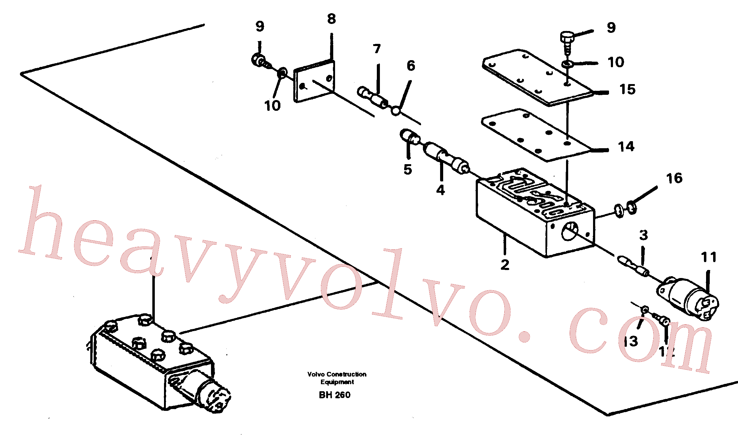 VOE977657 Hexagon screw for Volvo Excavator Parts