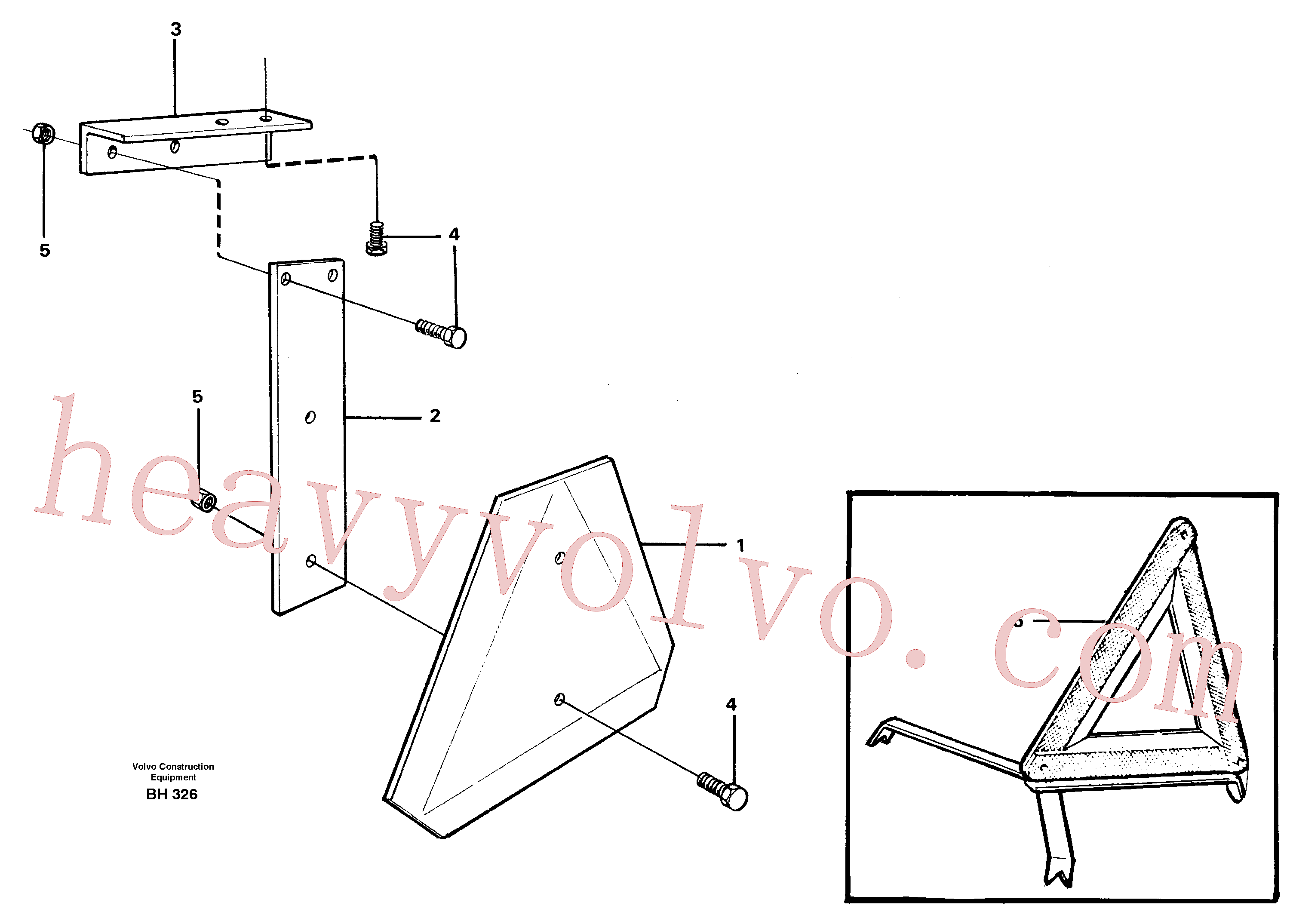 VOE13949278 Flange lock nut for Volvo Excavator spare