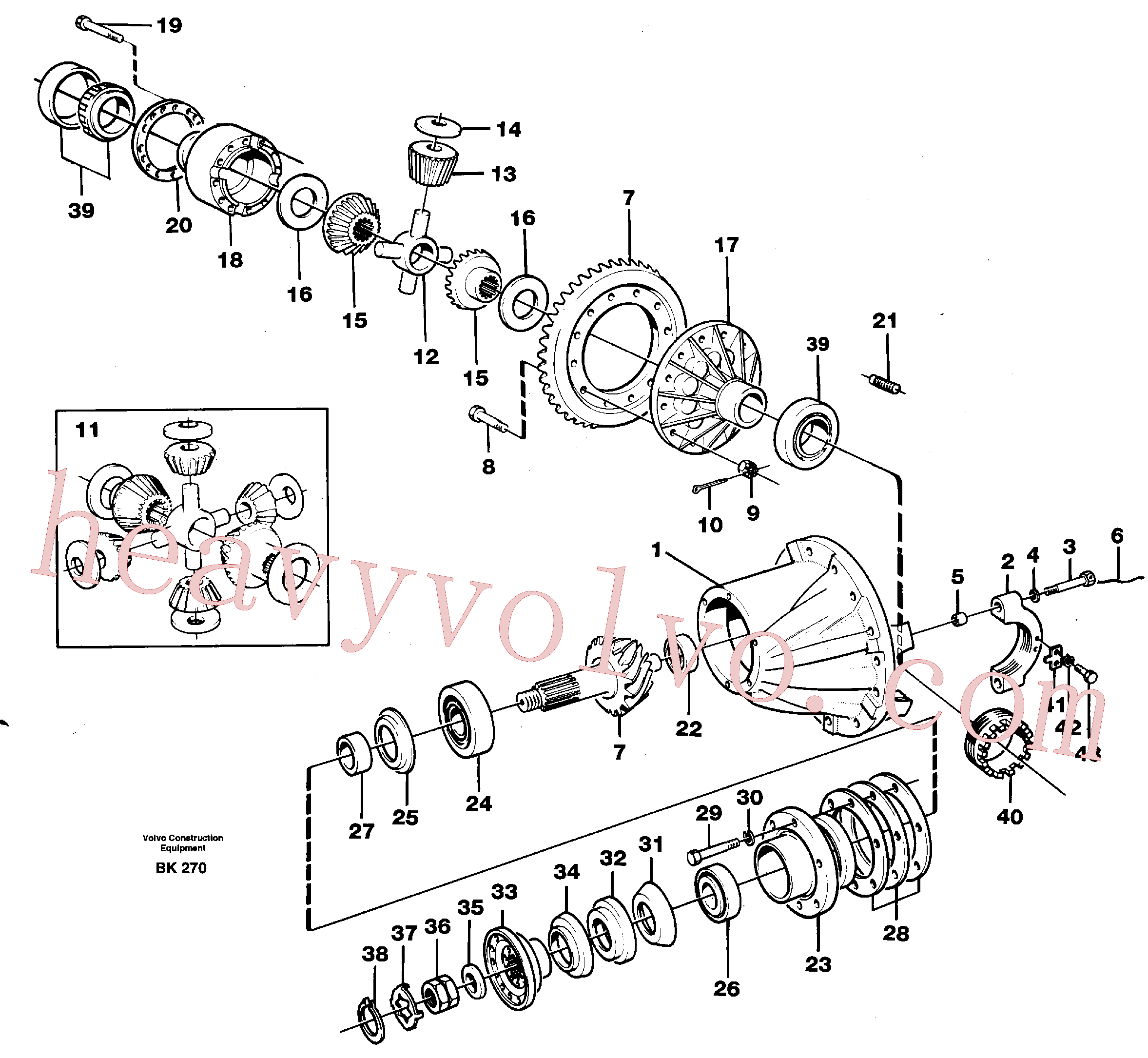 VOE1523184 Screw for Volvo Excavator Parts