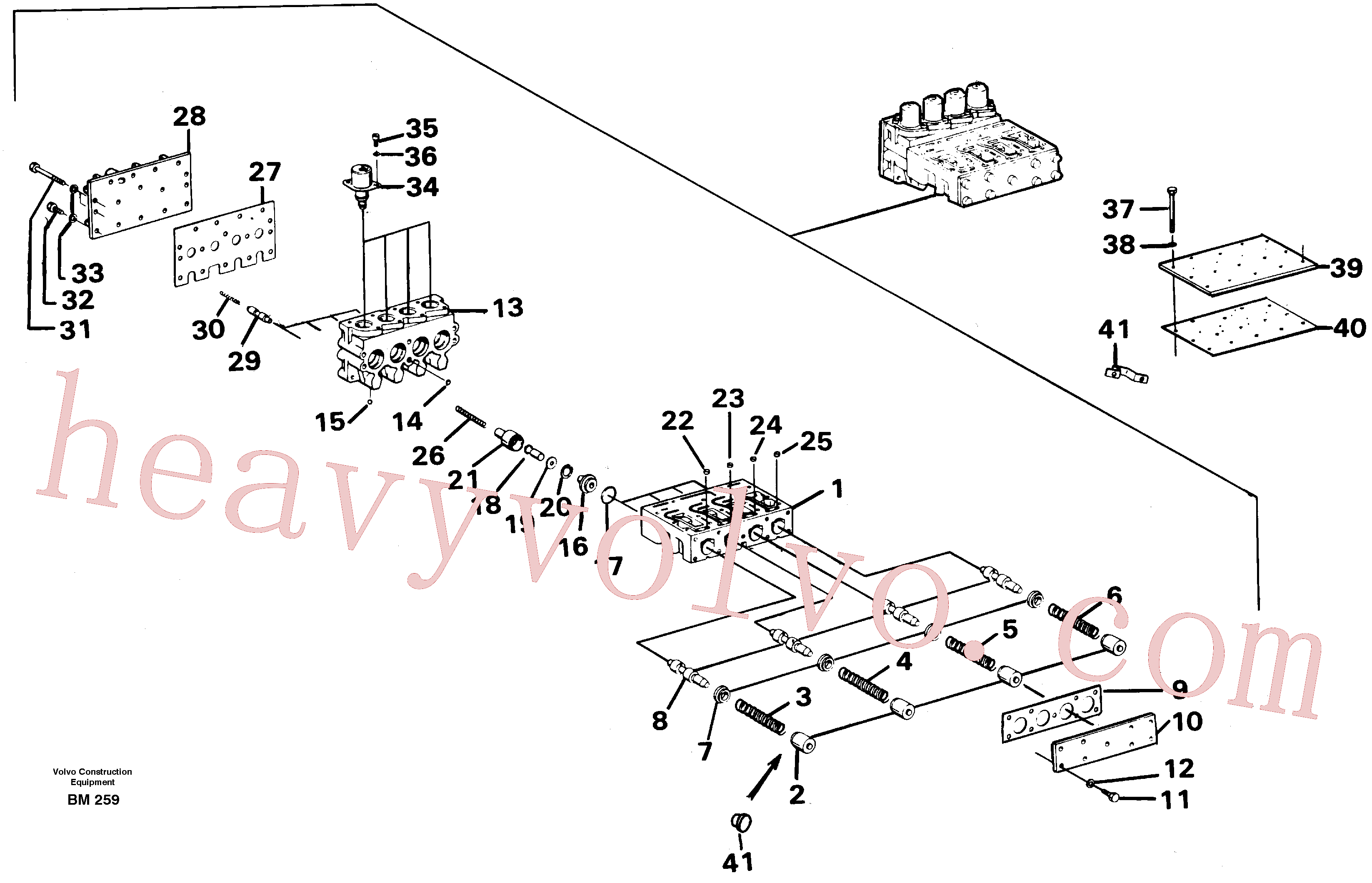 VOE977657 Hexagon screw for Volvo Excavator Parts