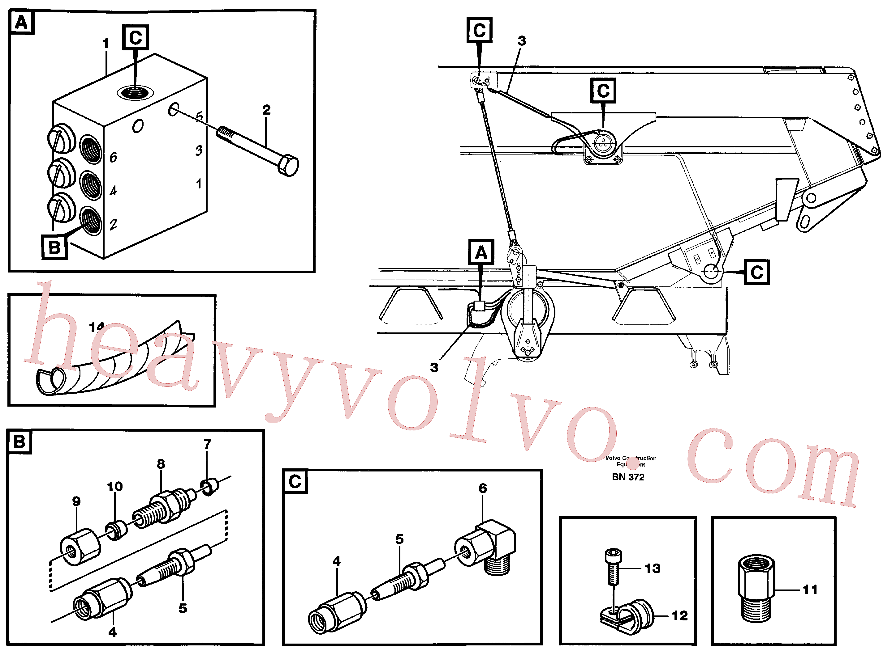 Volvo Assembly VOE14214029 Cap nut for sale