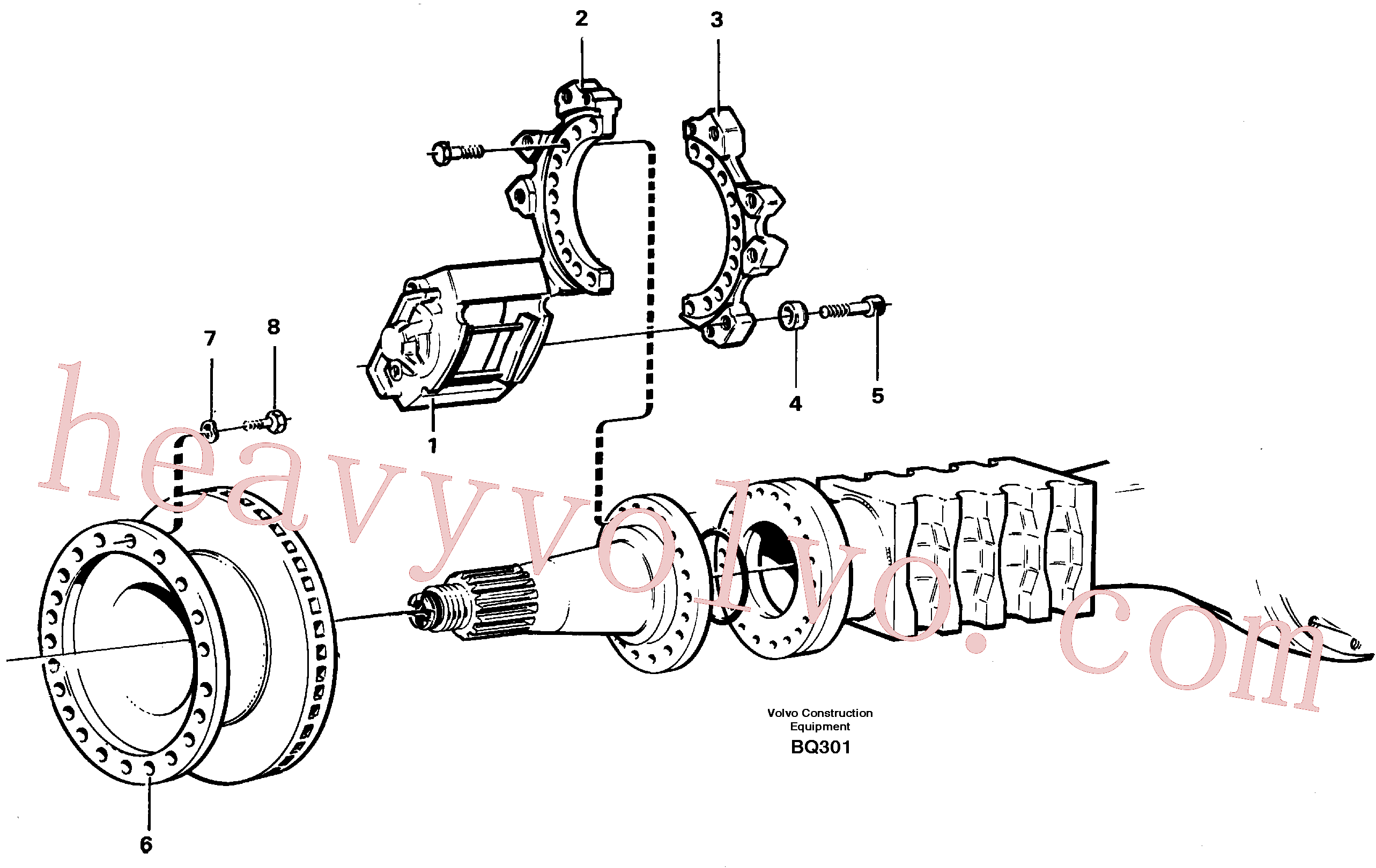 Volvo excavator part VOE13963314 Hexagon screw for sale