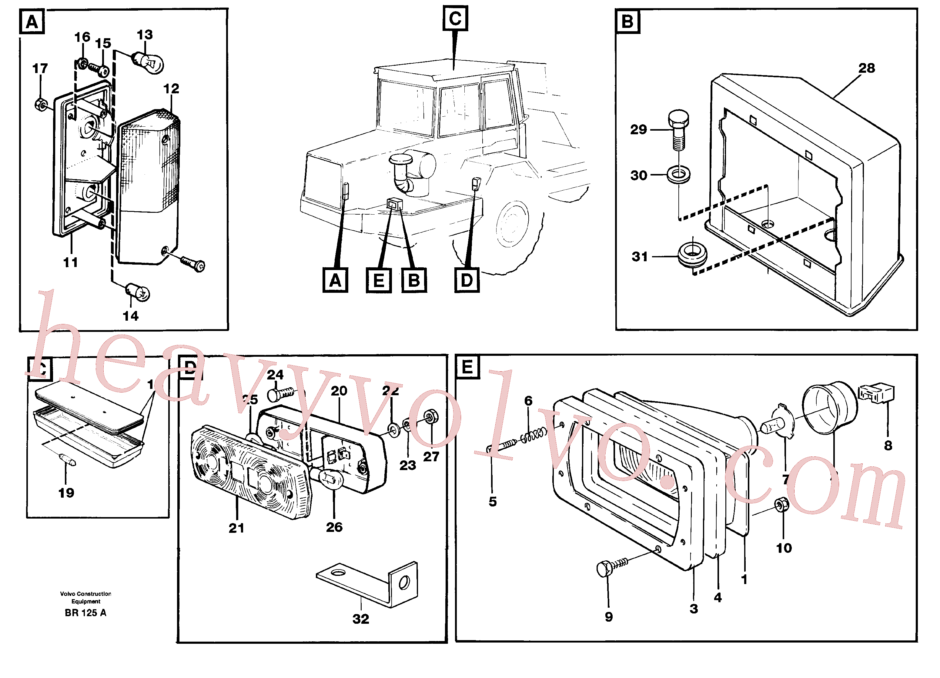 Wholesale VOE13956066 Cros recessed for Volvo Excavator