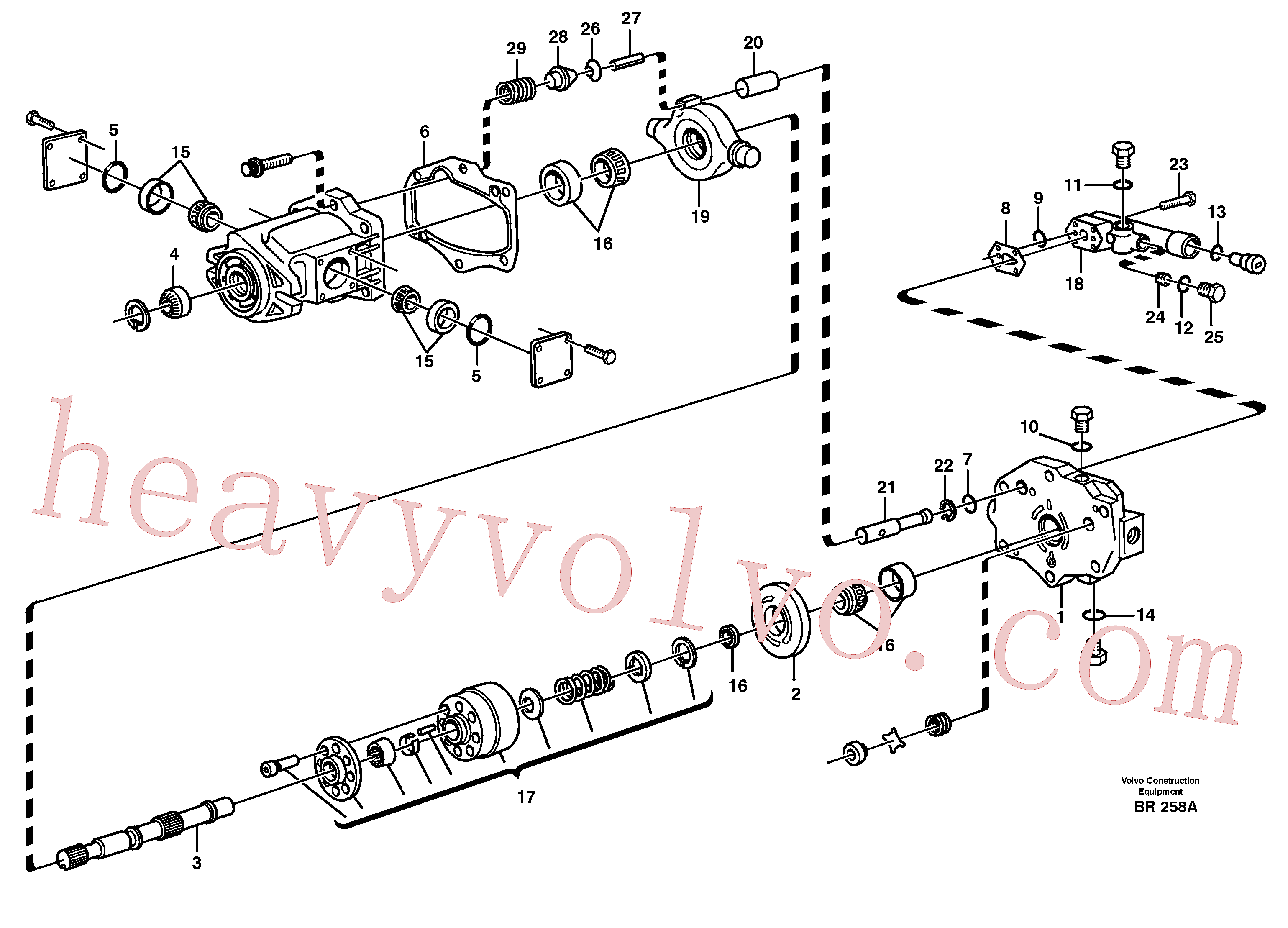 Wholesale VOE6211663 Rotor kit for Volvo Excavator