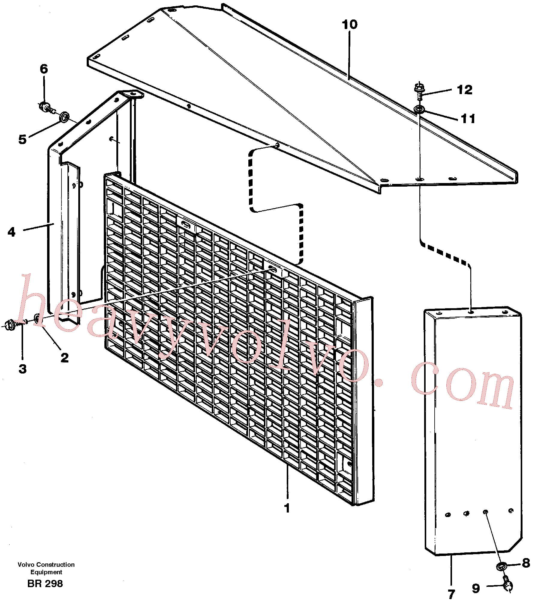 EH965185 Screw, Flange screw for Volvo Excavator spare