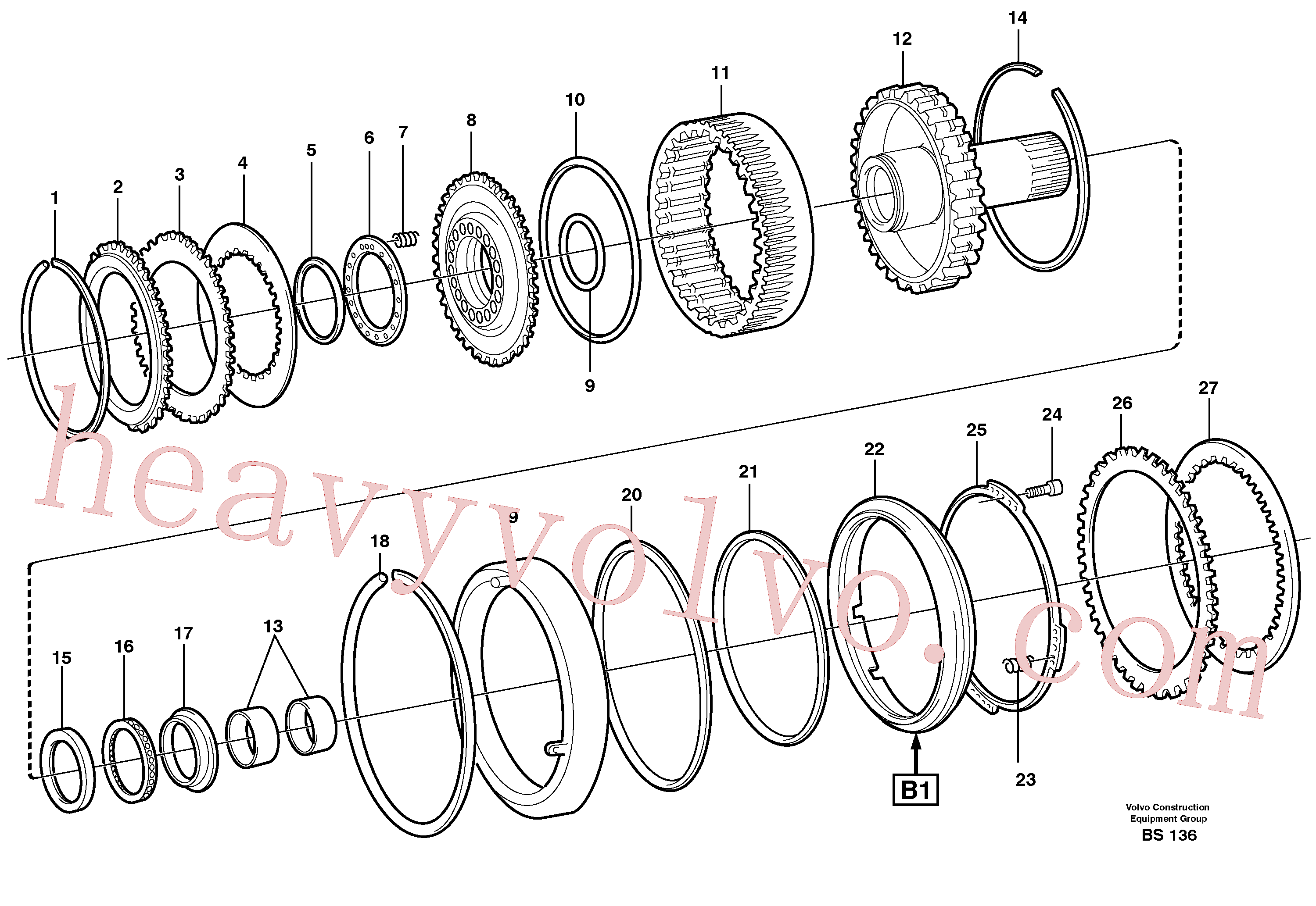 Volvo Assembly VOE11038246 Spring retainer for sale