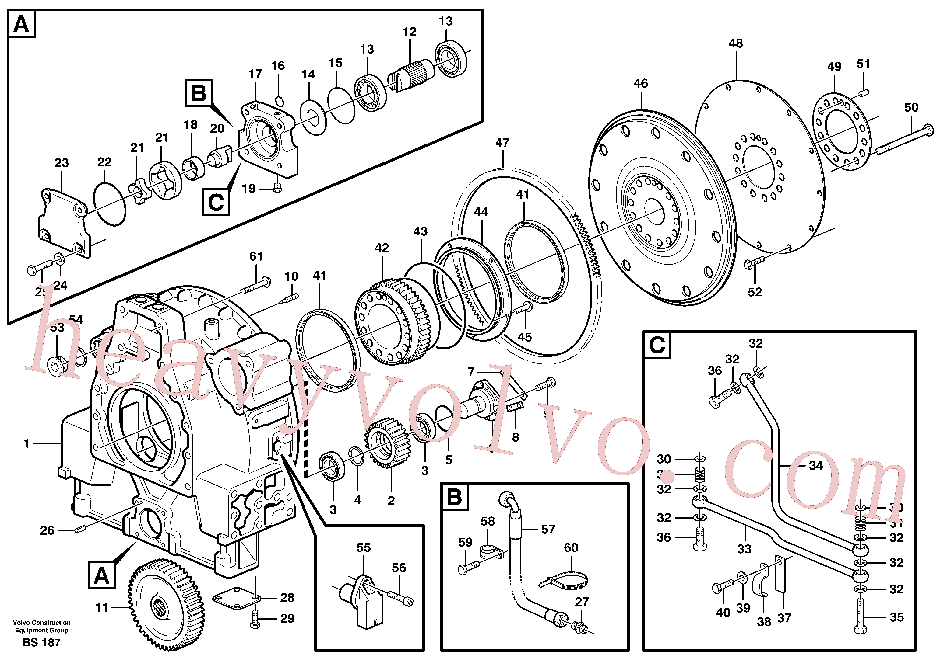 VOE974673 O-ring for Volvo Excavator spare