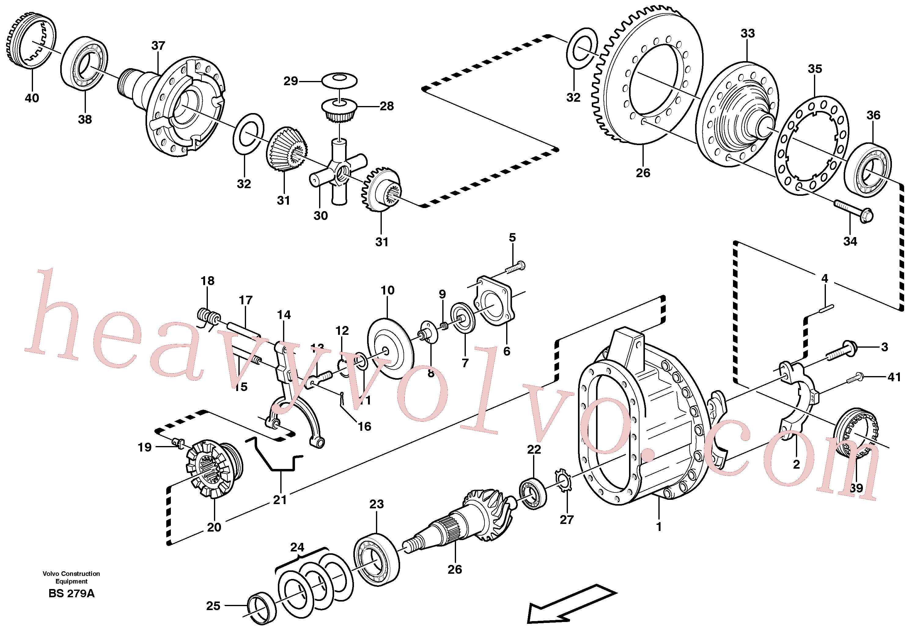 Volvo excavator part VOE1522083 Spacer sleeve for sale