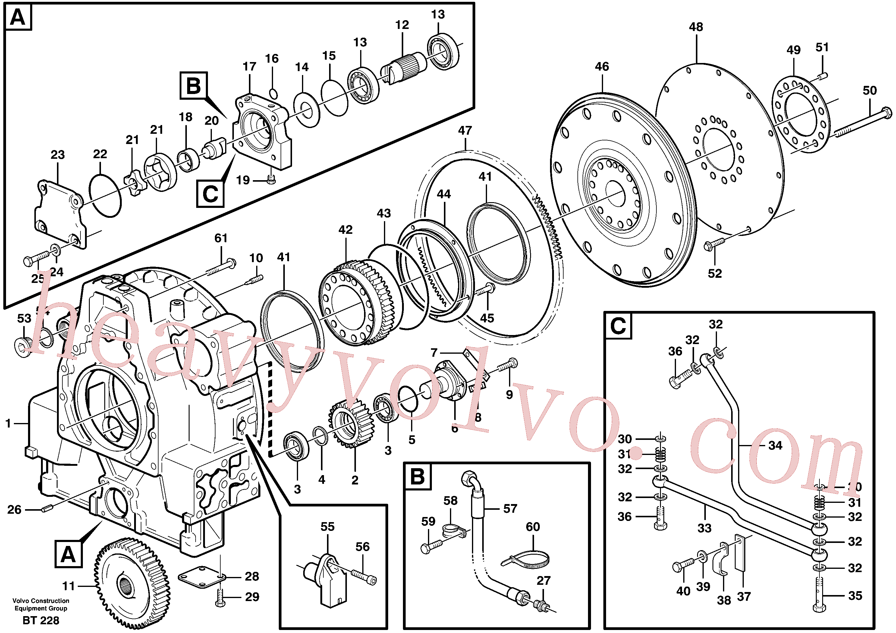 VOE974673 O-ring for Volvo Excavator spare