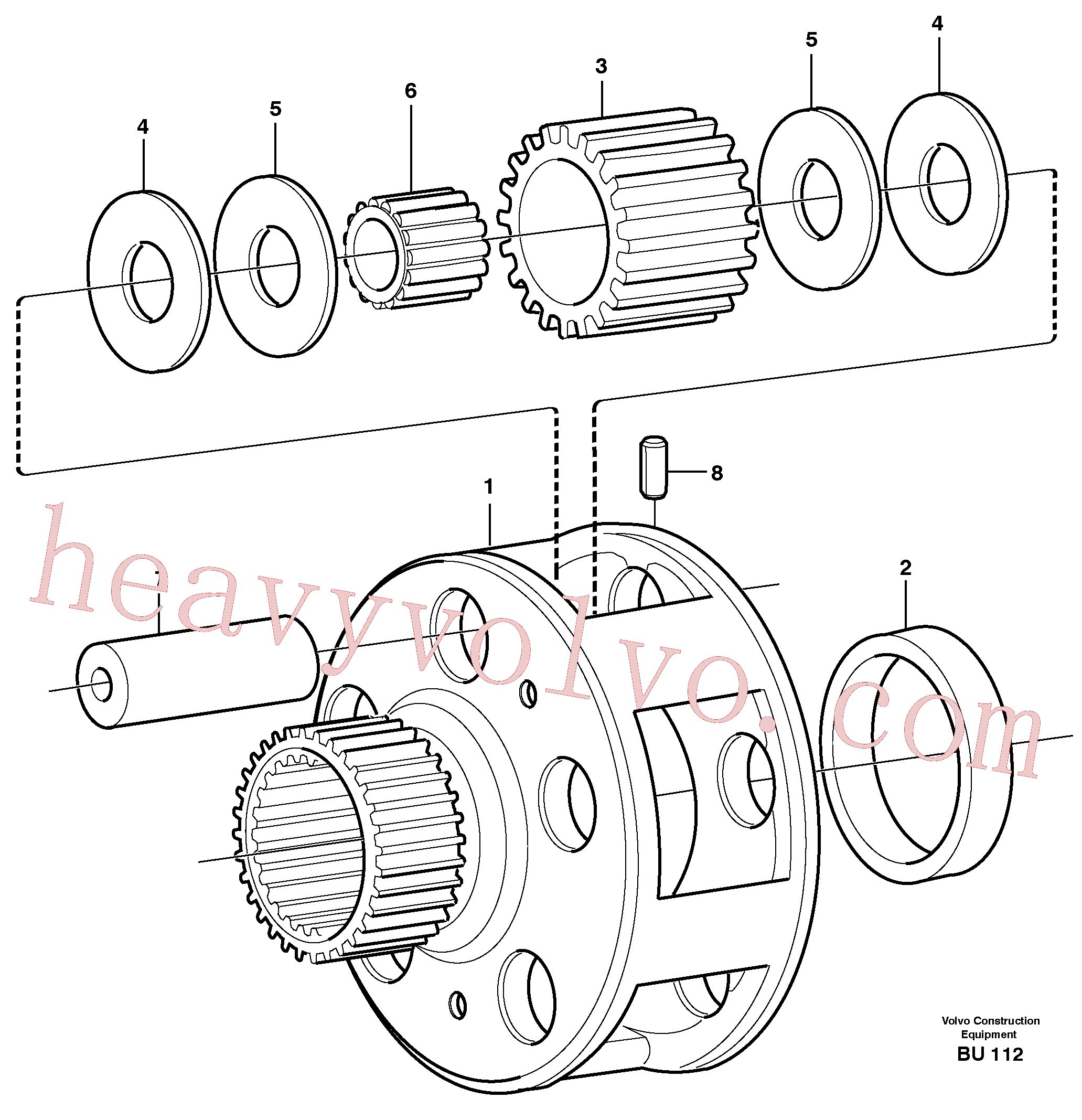 Volvo Assembly VOE1650374 Bushing for sale