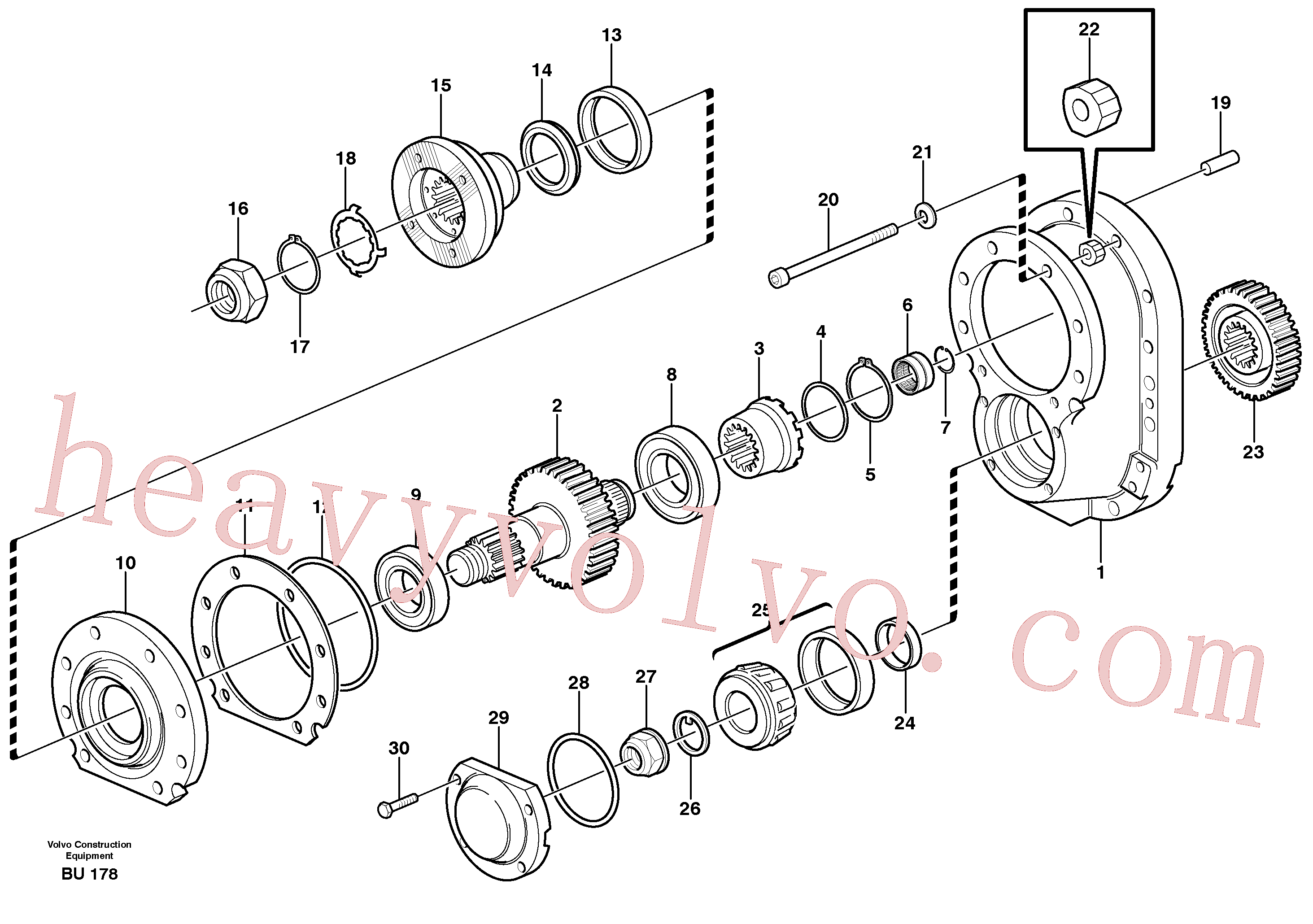 Volvo excavator part SA9016-11207 Hex. socket screw for sale