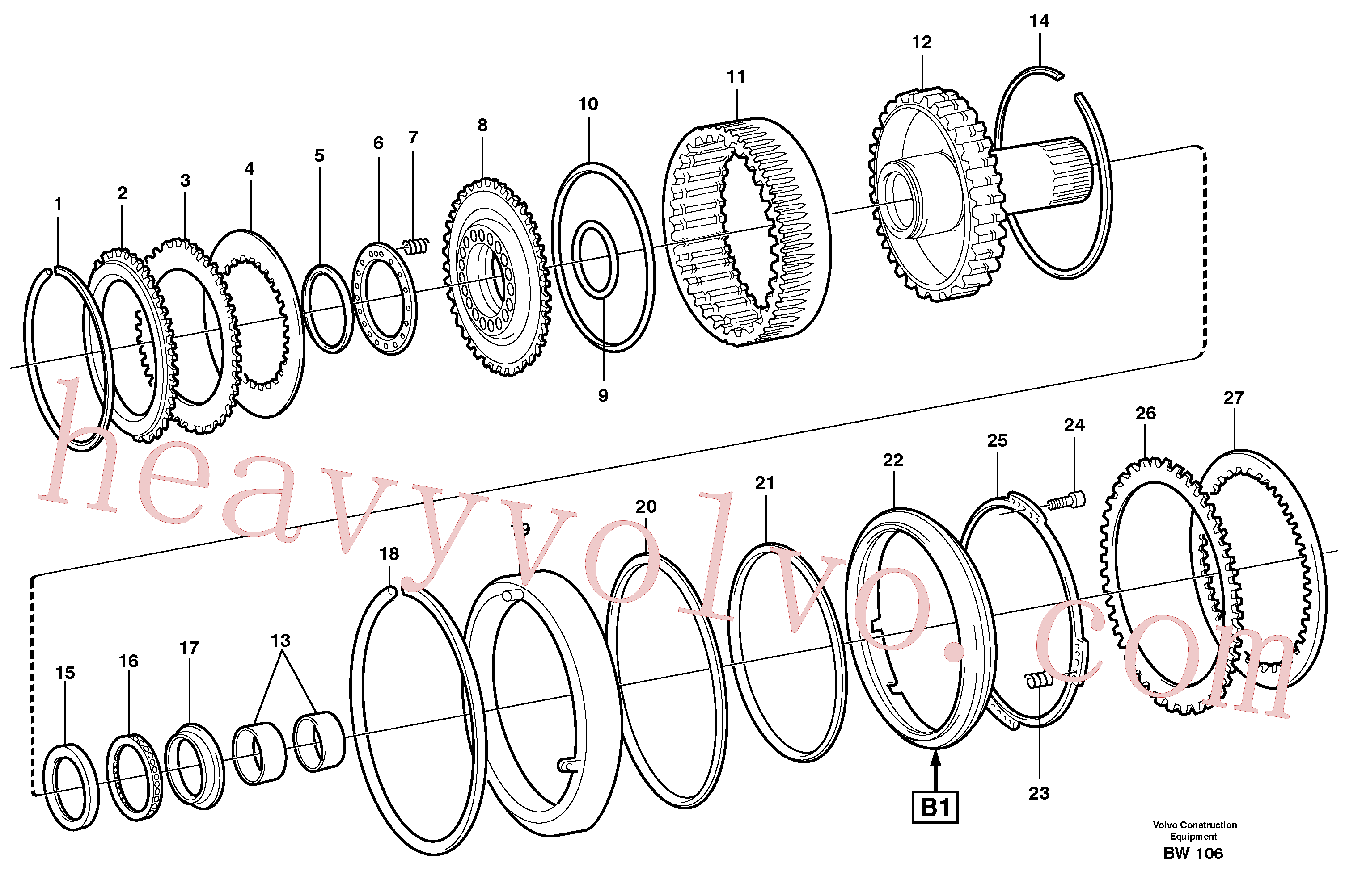 Volvo Assembly VOE11038246 Spring retainer for sale