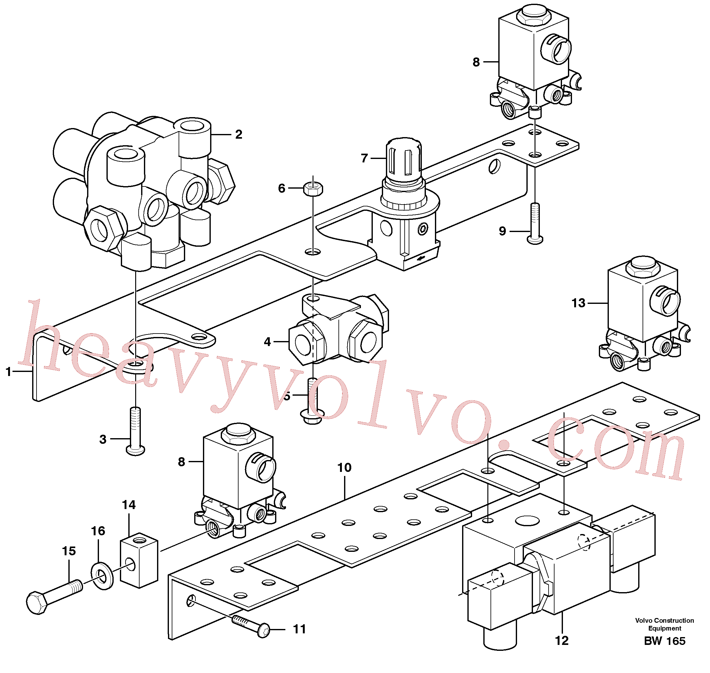 China Made VOE1078318 Solenoid valve parts for Volvo Excavator
