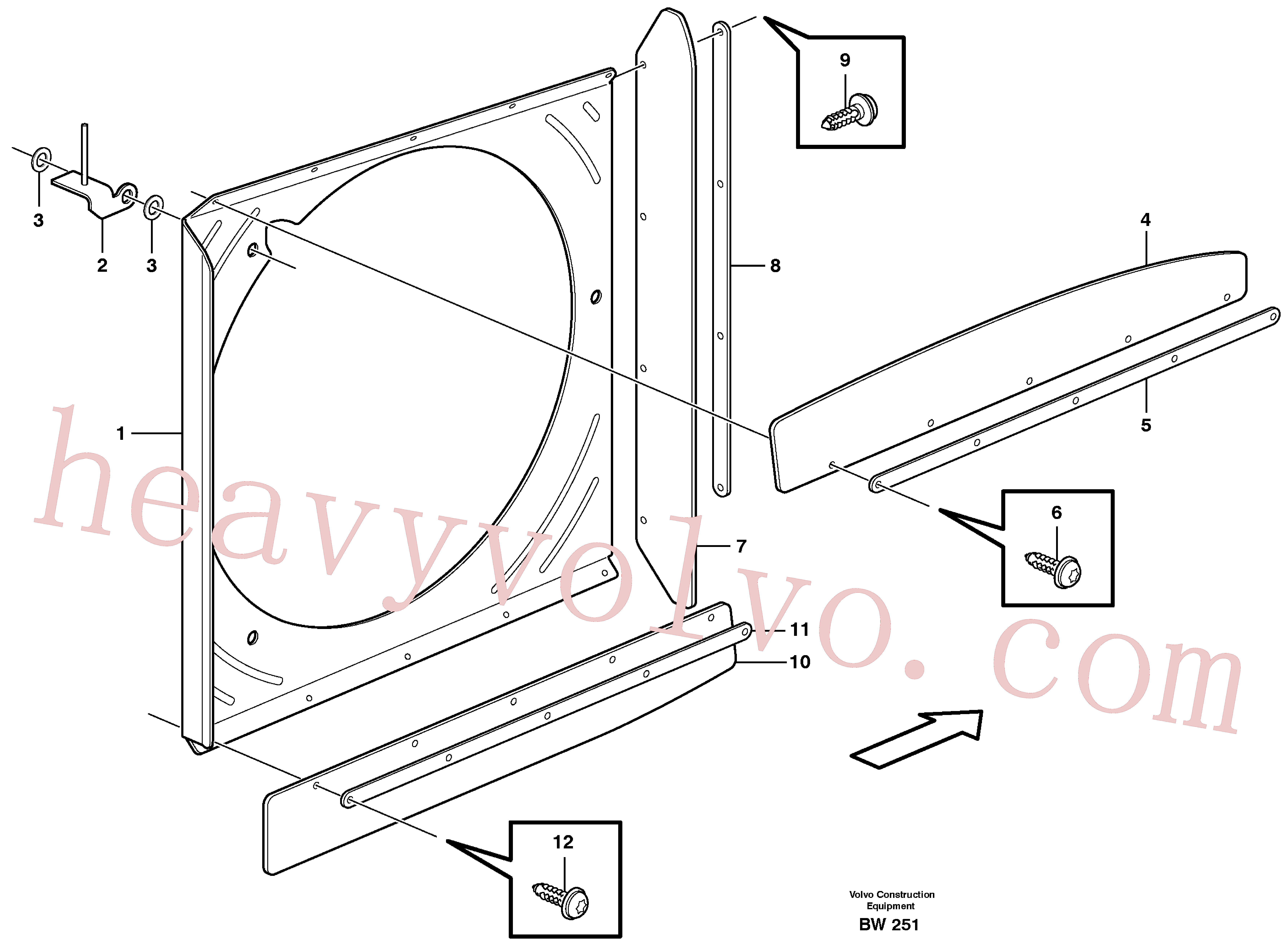 China Made VOE13976629 Washer, Plain washer parts for Volvo Excavator