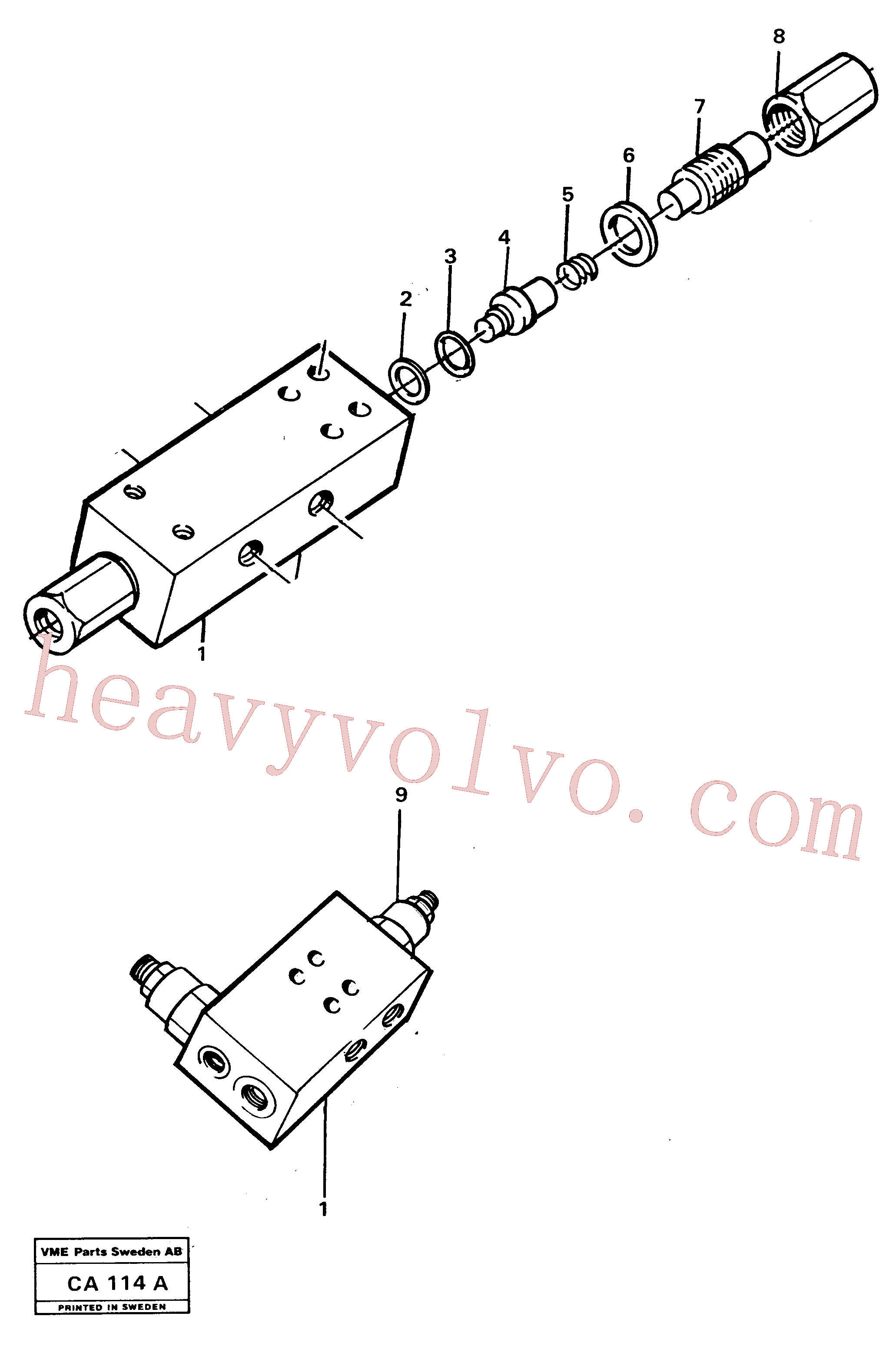 VOE14013069 Sealing washer, Gasket for Volvo Excavator Parts