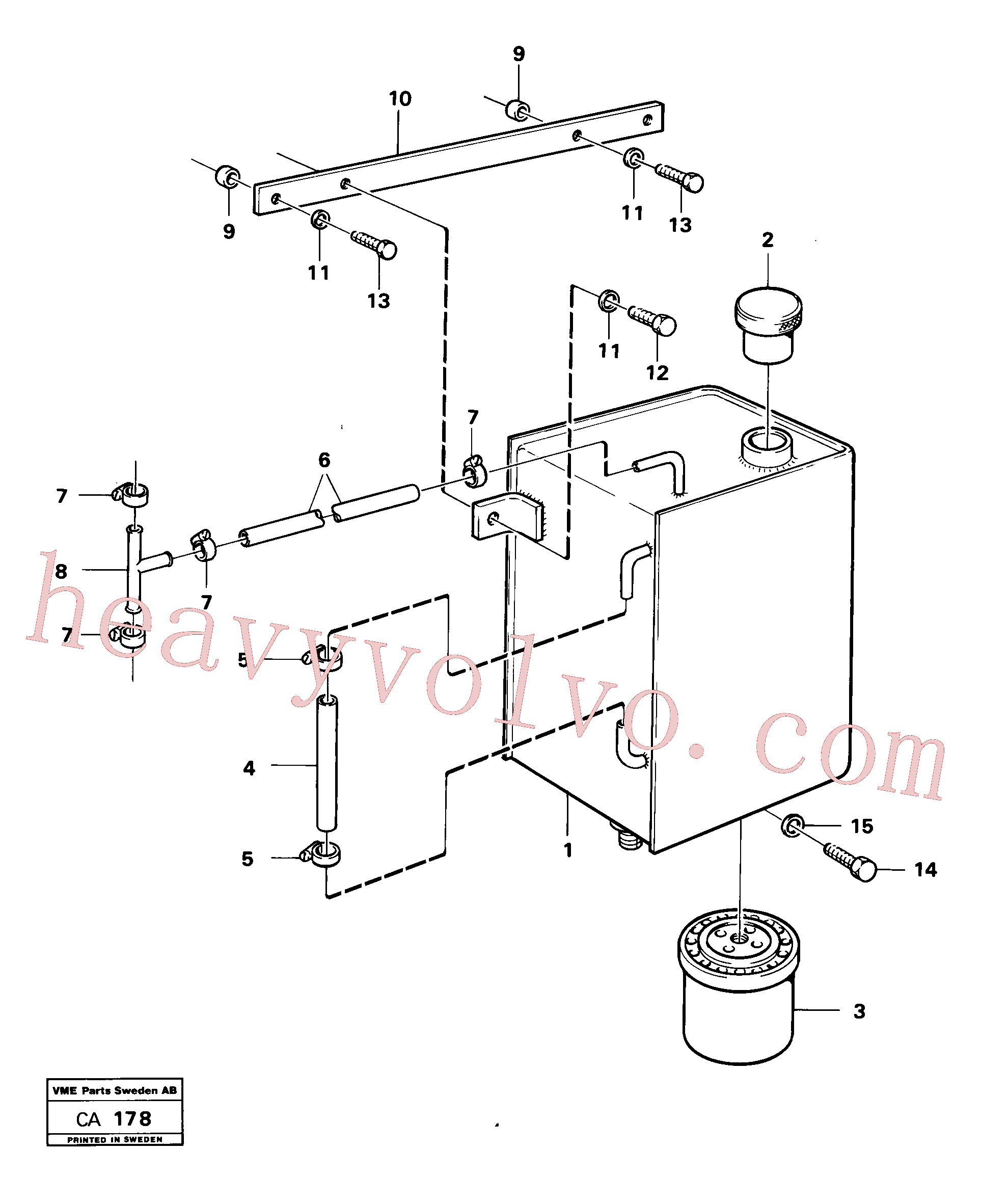 VOE13945411 Hose clamp for Volvo Excavator Parts