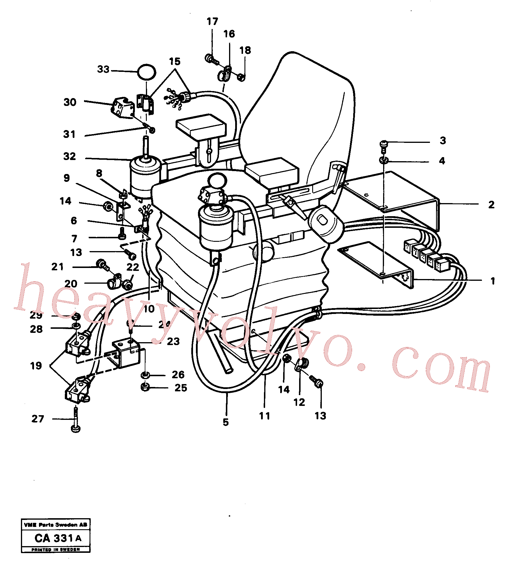 VOE13956071 Bolt for Volvo Excavator Parts