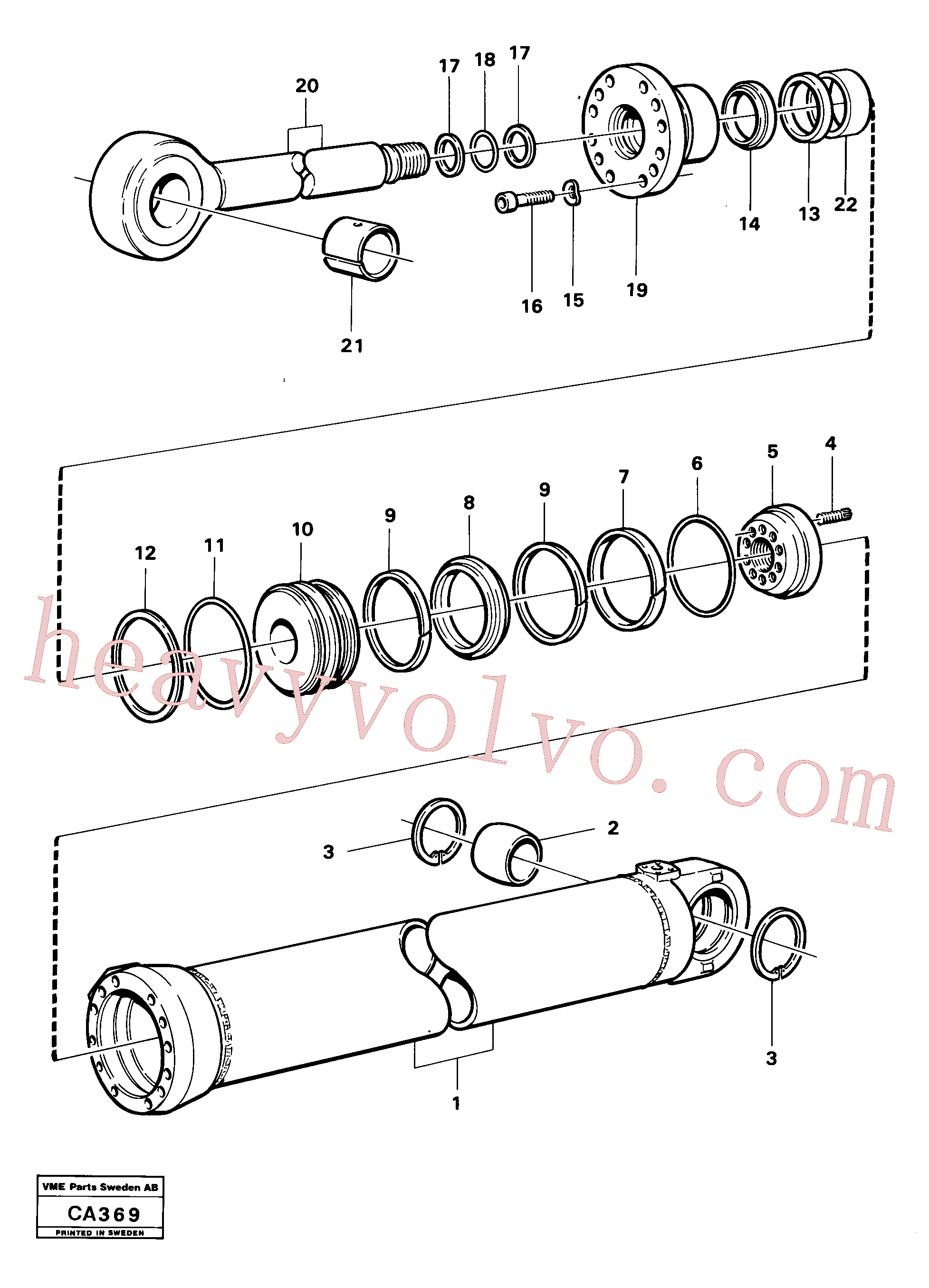 VOE4934413 Bushing for Volvo Excavator spare