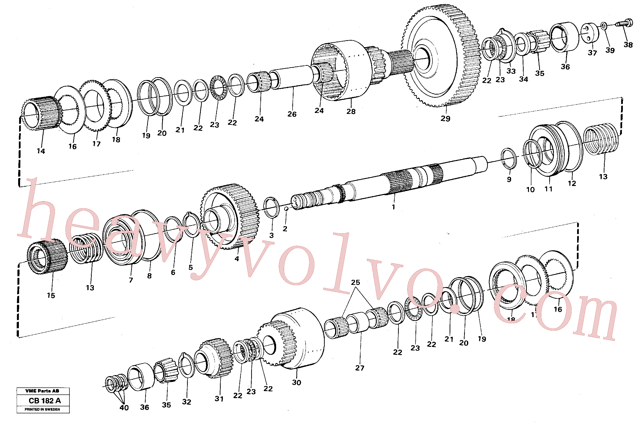 VOE11037109 Spacer ring for Volvo Excavator Parts