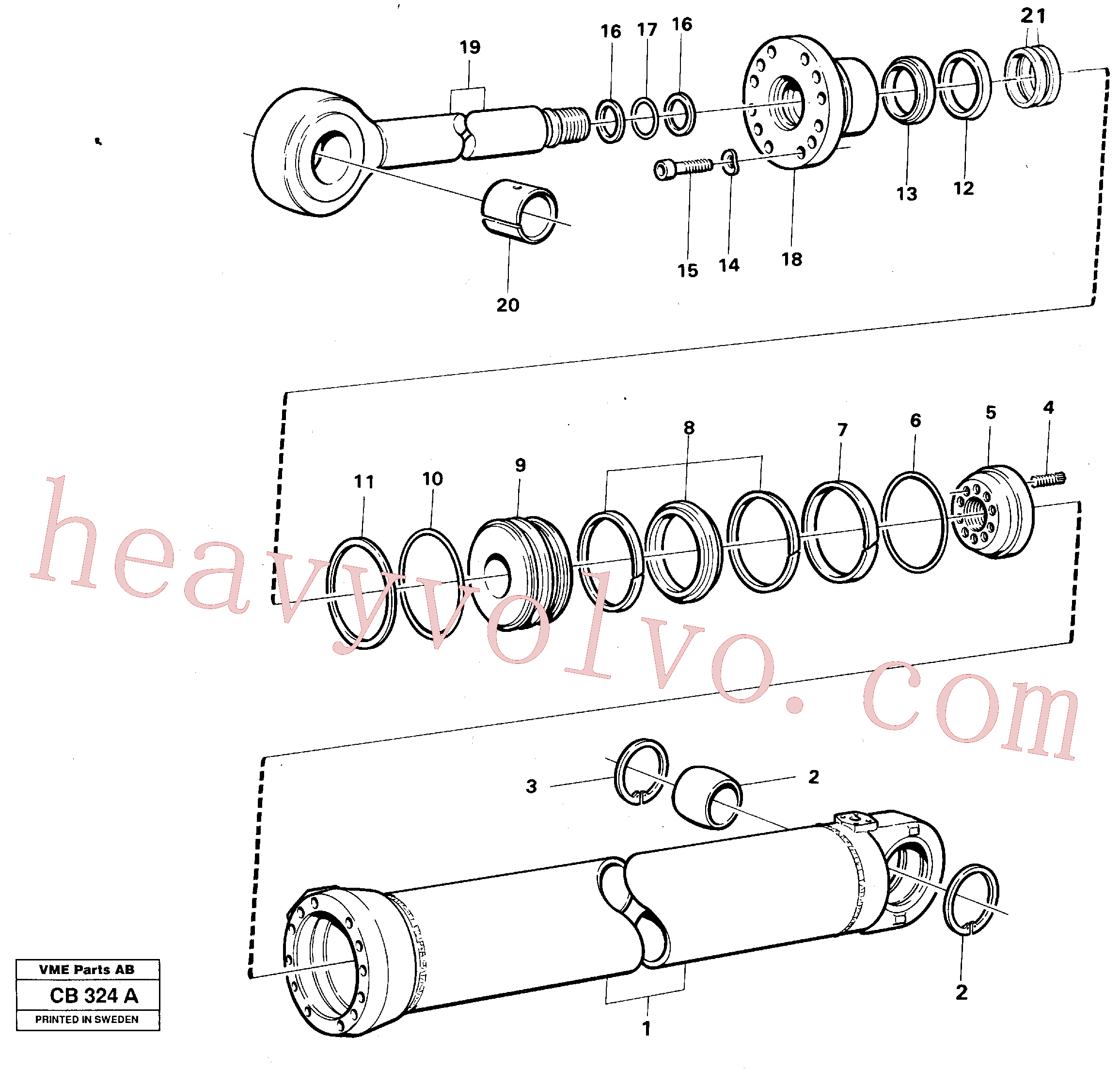 VOE4833161 Piston for Volvo Excavator spare