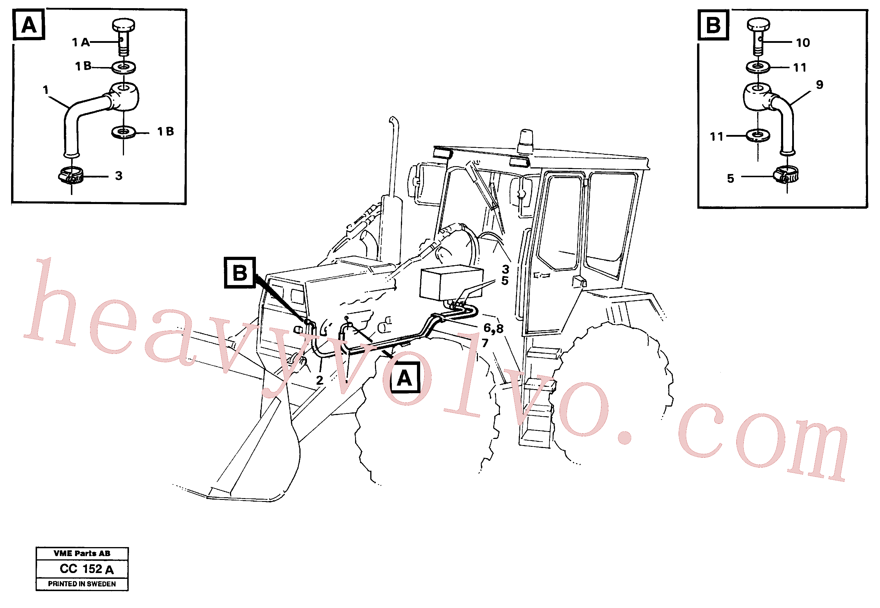 VOE943472 Hose clamp for Volvo Excavator Parts