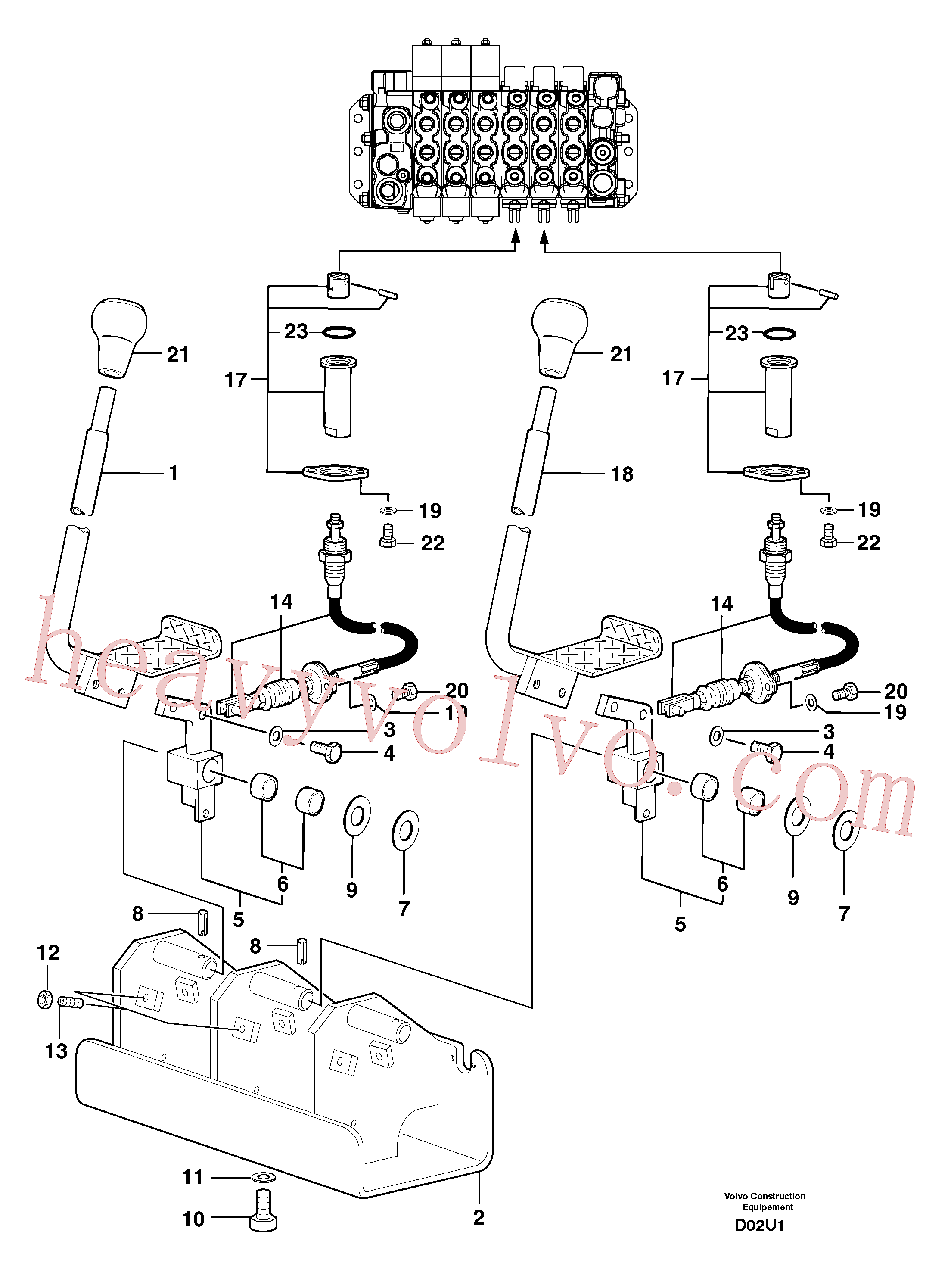 PJ5270228 Pedal for Volvo Excavator Parts