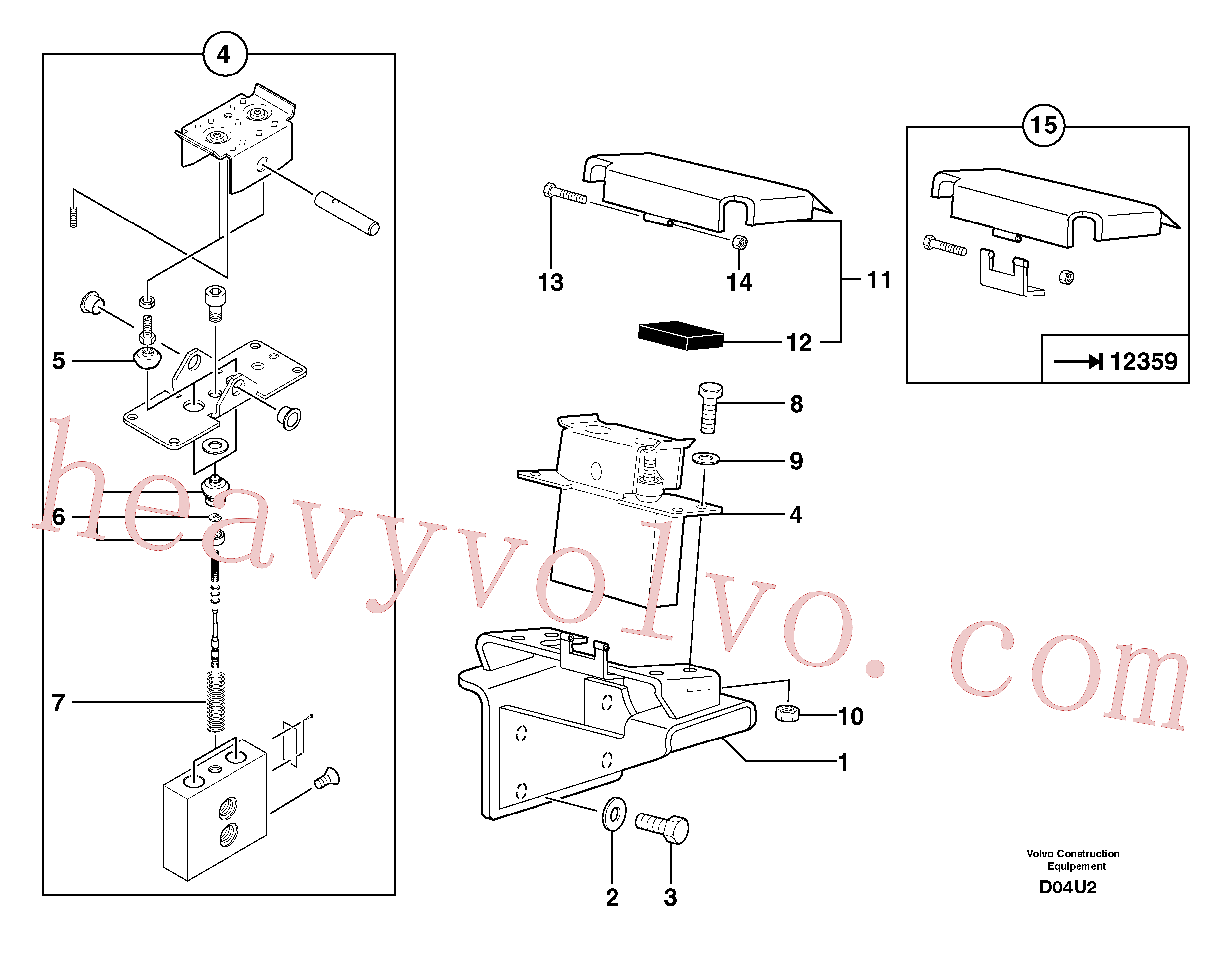 Wholesale PJ7418238 Plunger guide for Volvo Excavator