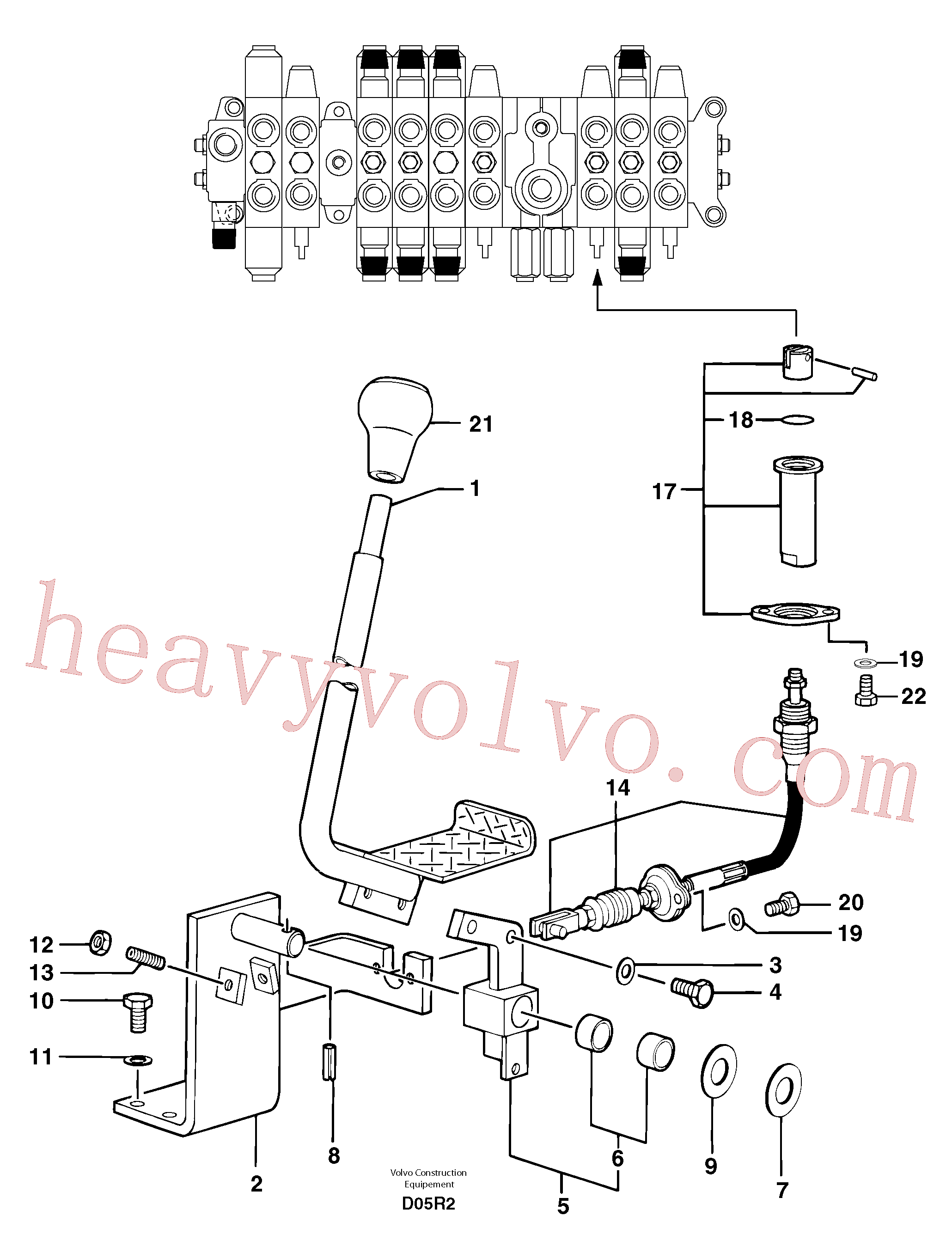 PJ5270228 Pedal for Volvo Excavator Parts