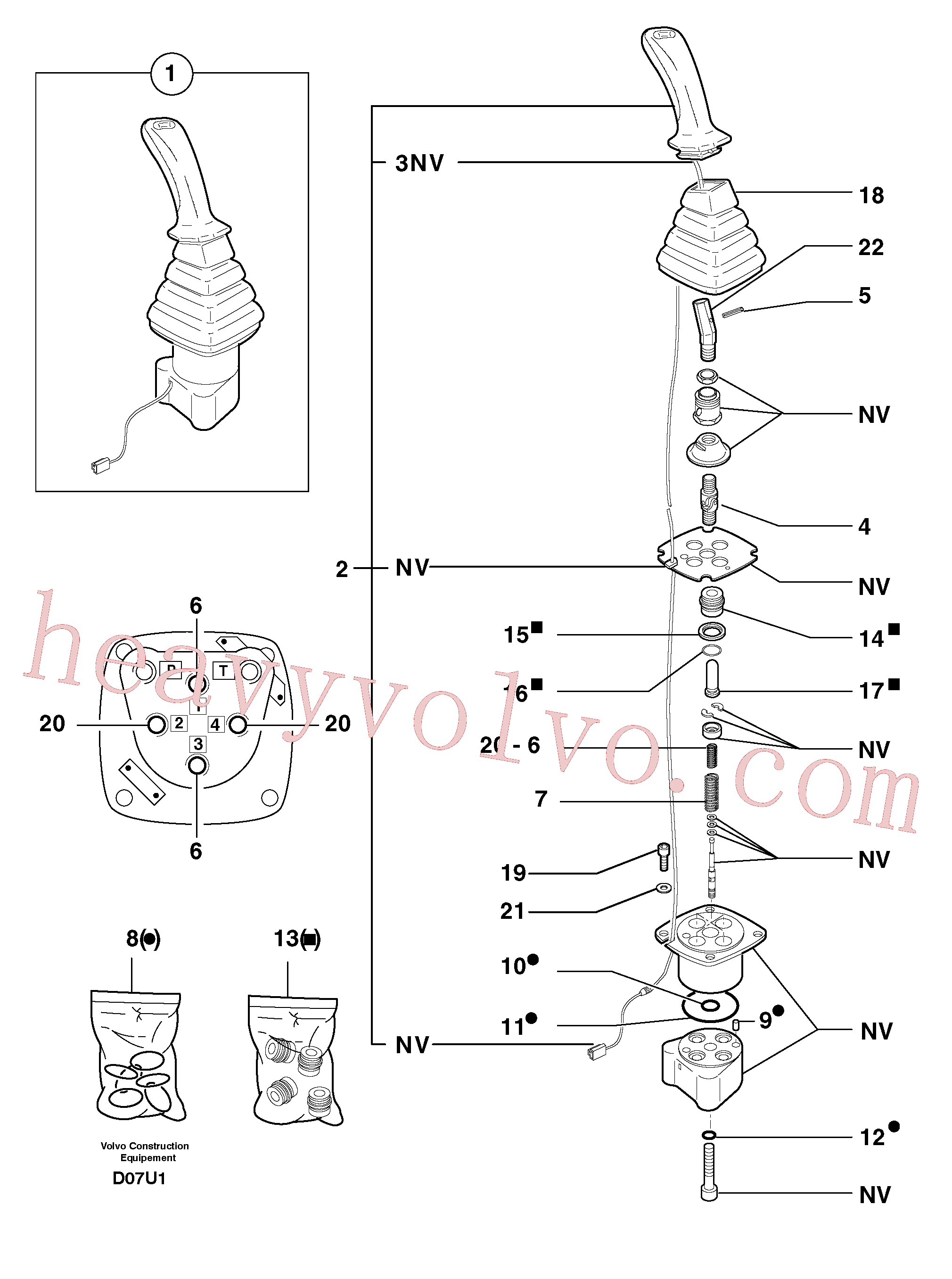 China Made PJ7411543 Spring kit parts for Volvo Excavator