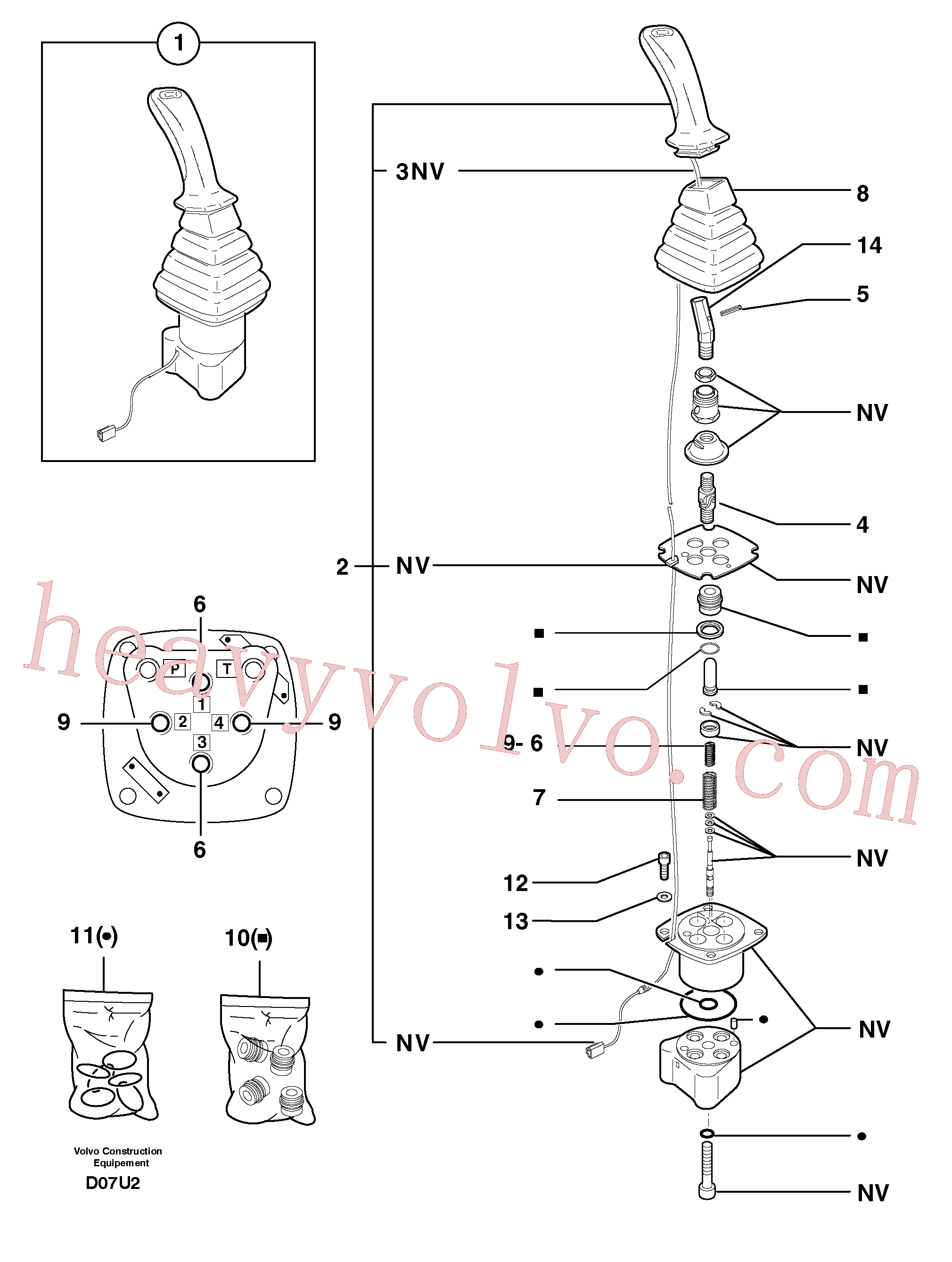 China Made PJ7411543 Spring kit parts for Volvo Excavator