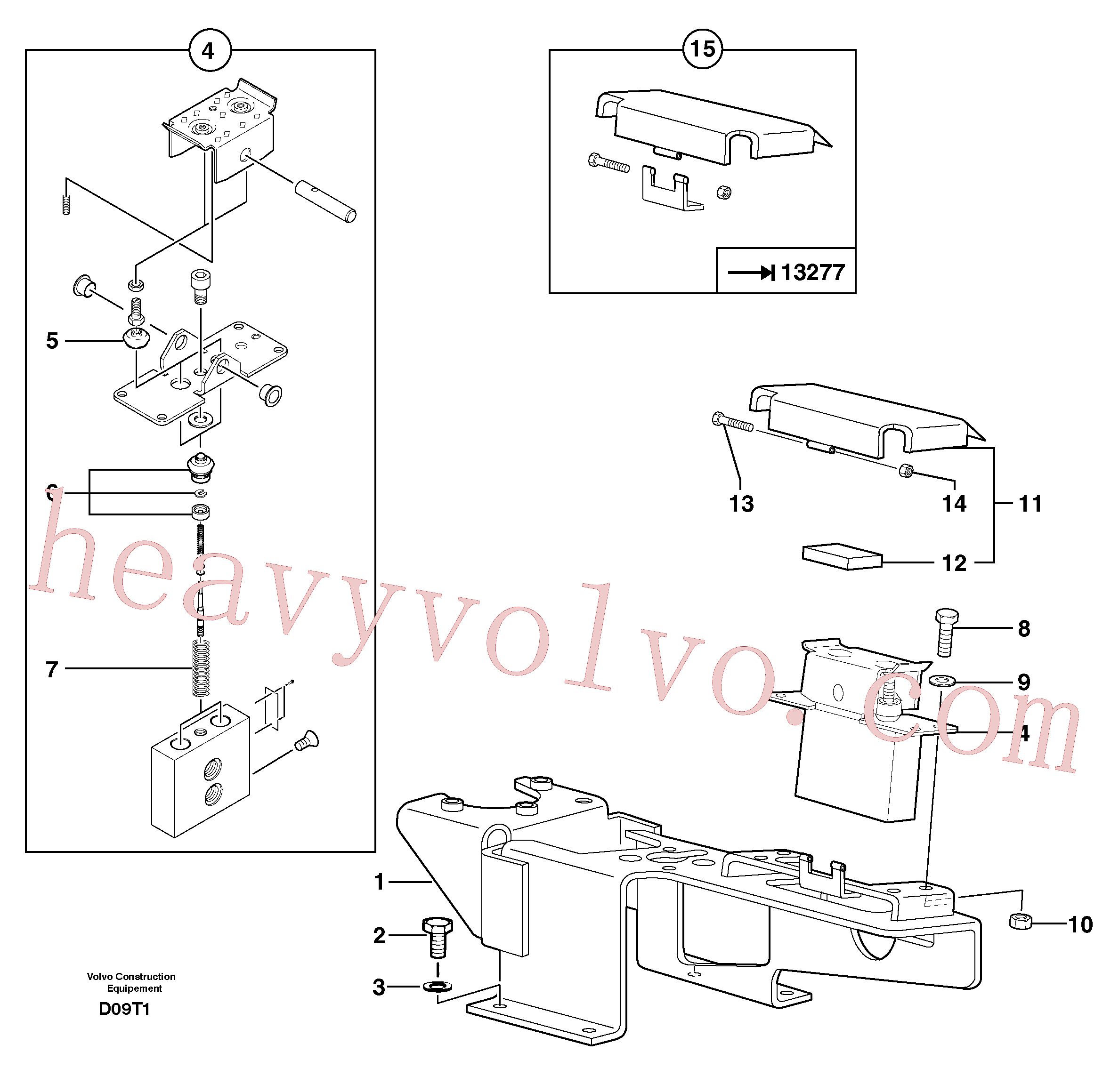 Wholesale PJ7418238 Plunger guide for Volvo Excavator